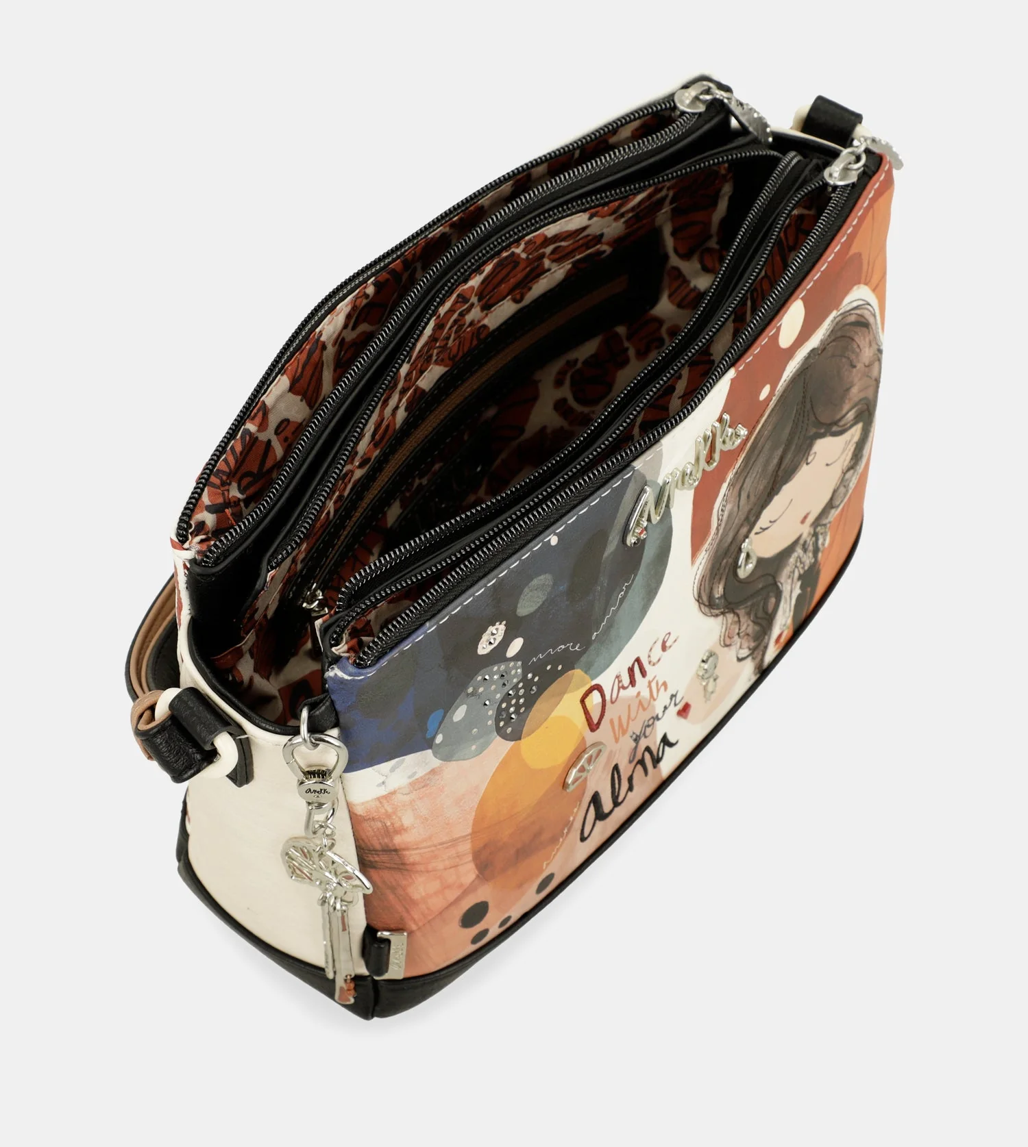 Bandolera estampada 3 compartimentos Alma - Image 6