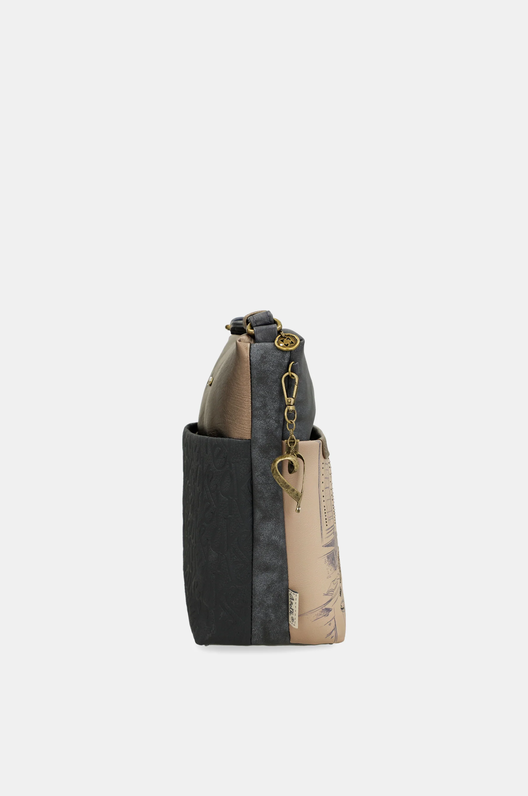 Bandolera grande con bolsillo frontal Studio - Image 5