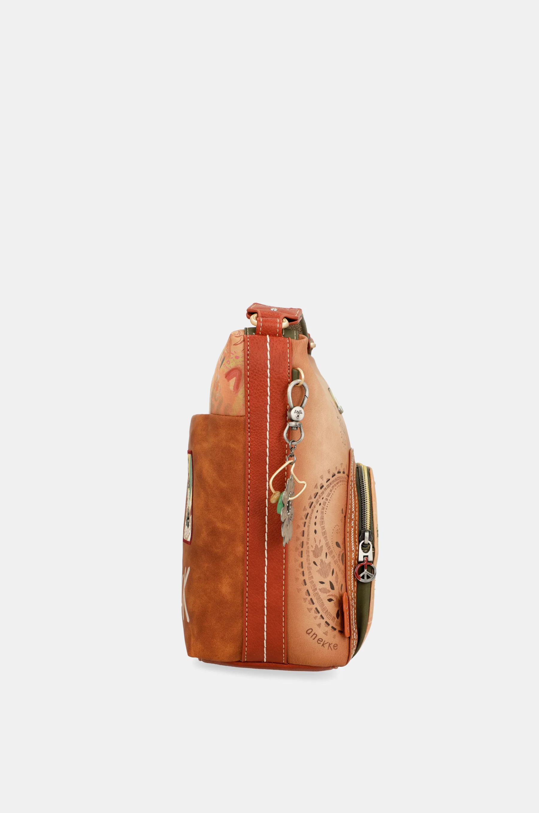 Bandolera grande Peace & Love Camel - Image 4