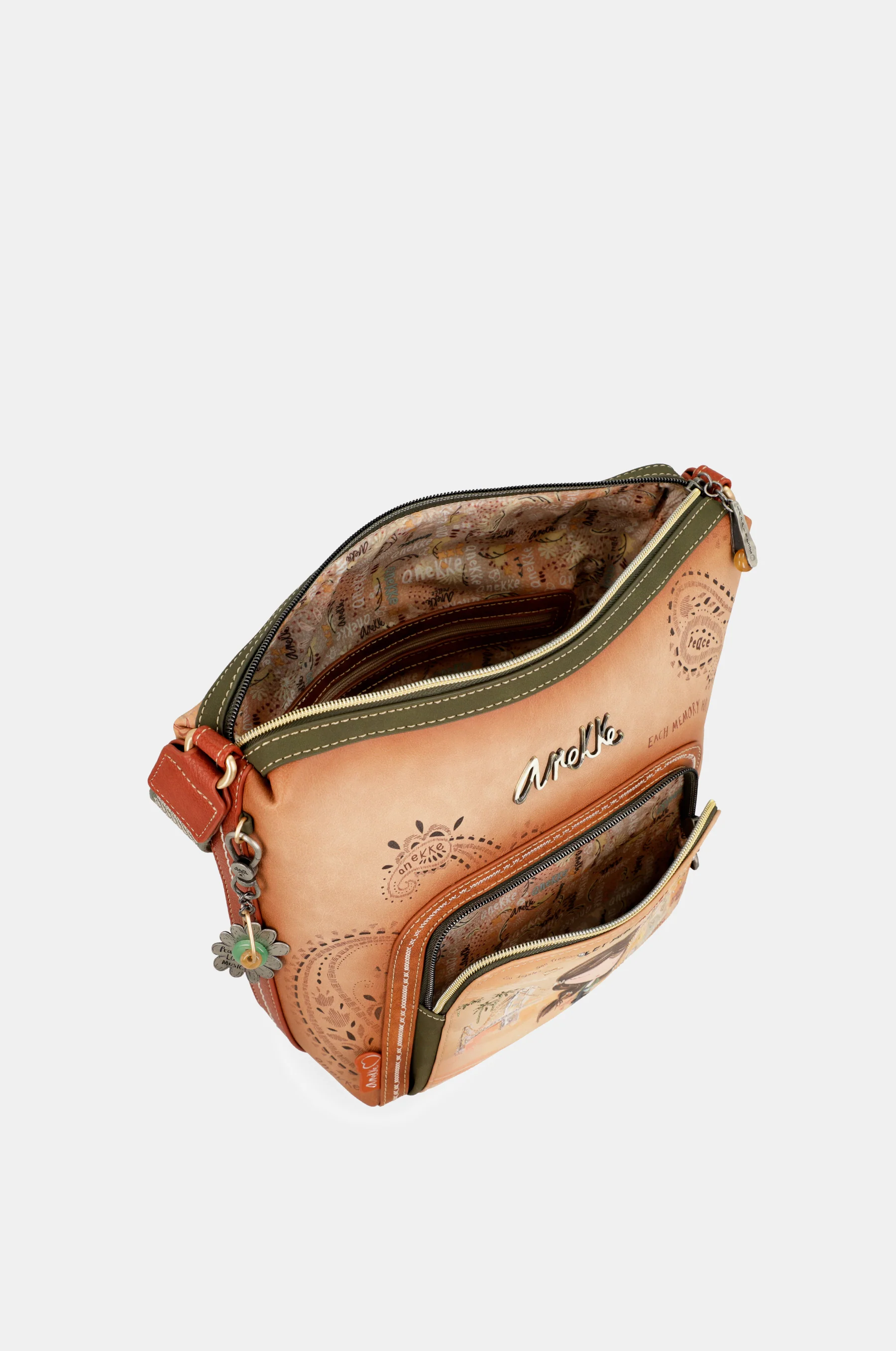 Bandolera grande Peace & Love Camel - Image 5