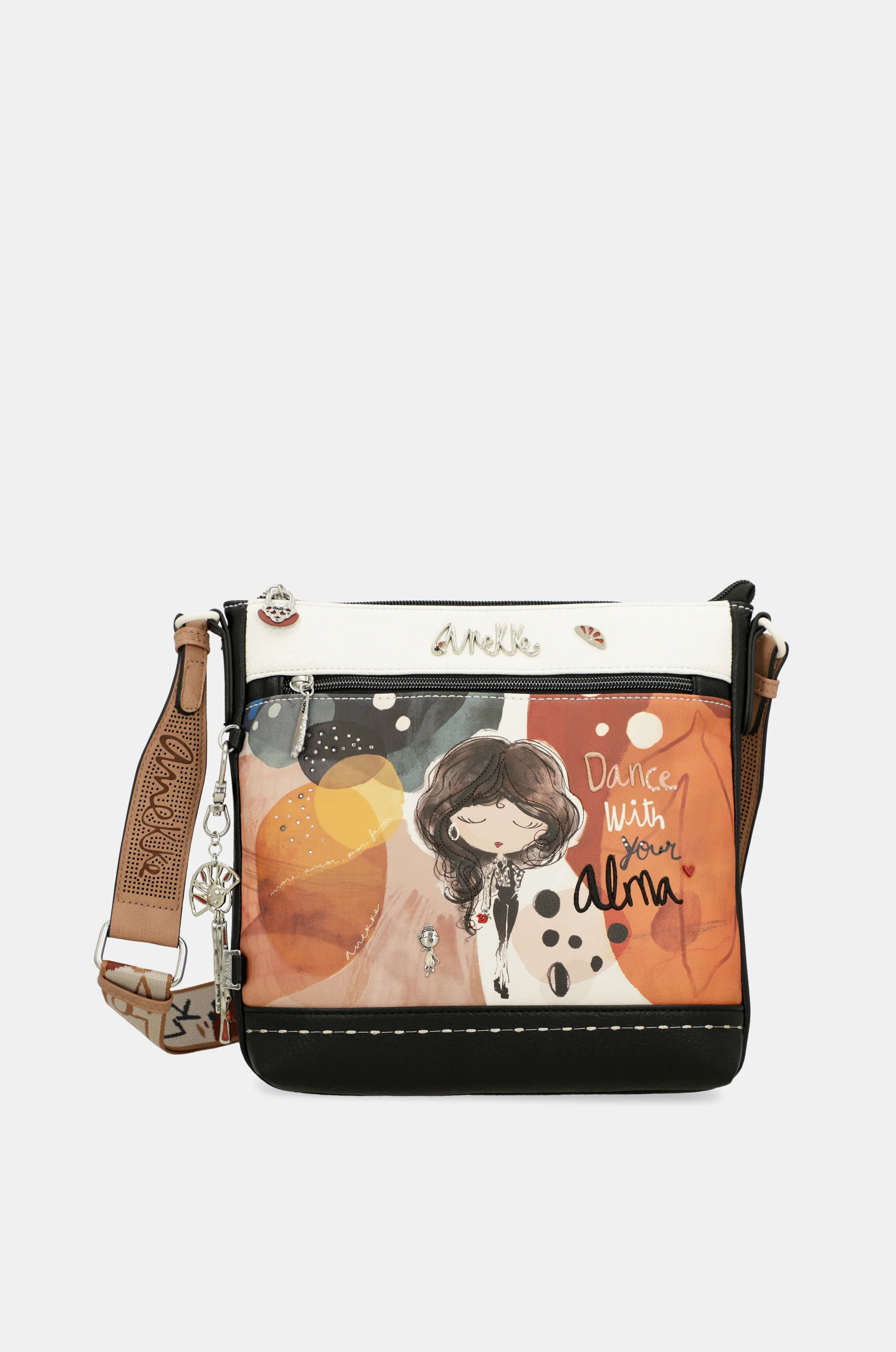 Bandolera con bolsillo frontal Alma