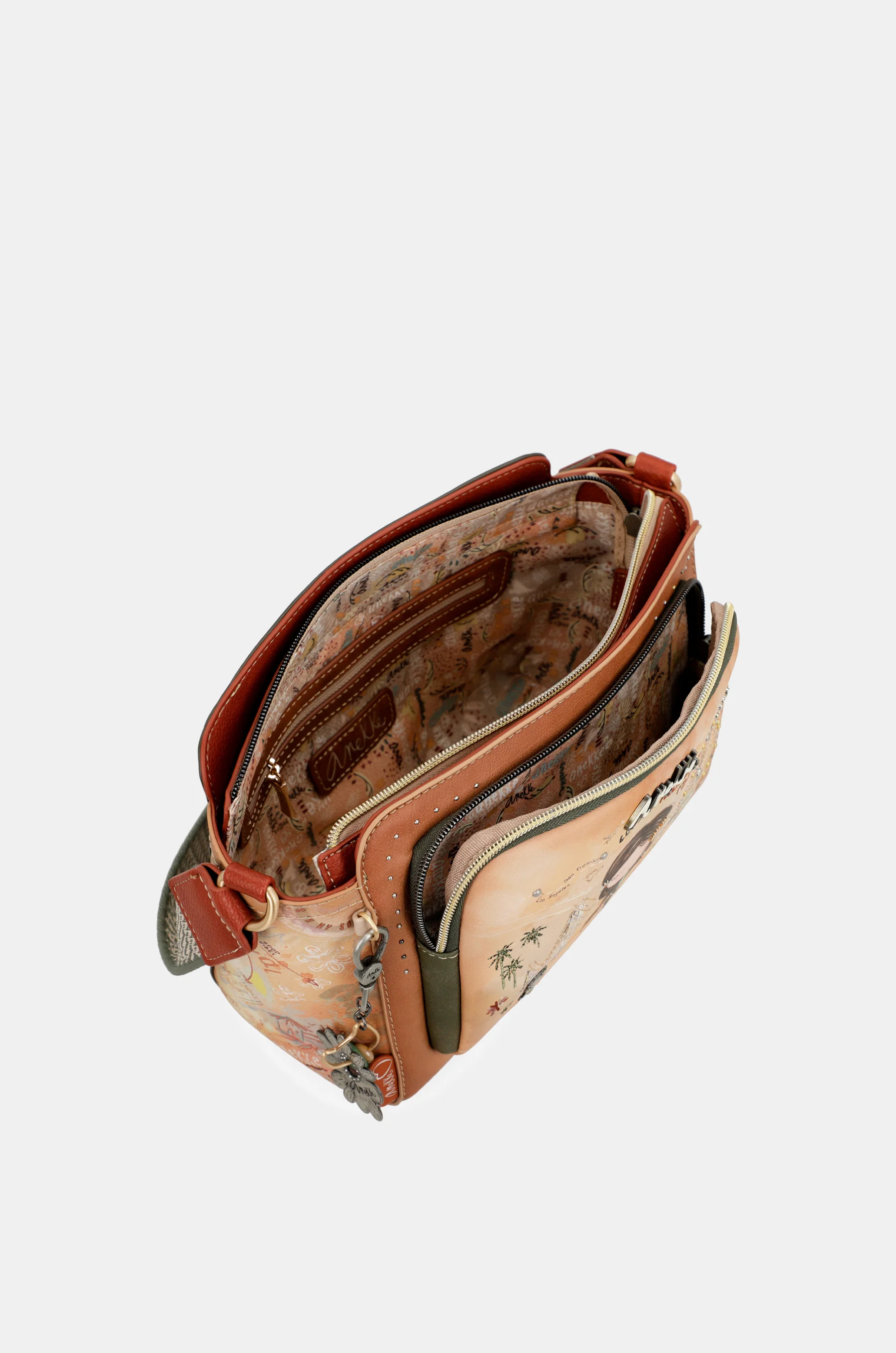 Bandolera rectangular Peace & Love Camel - Image 10
