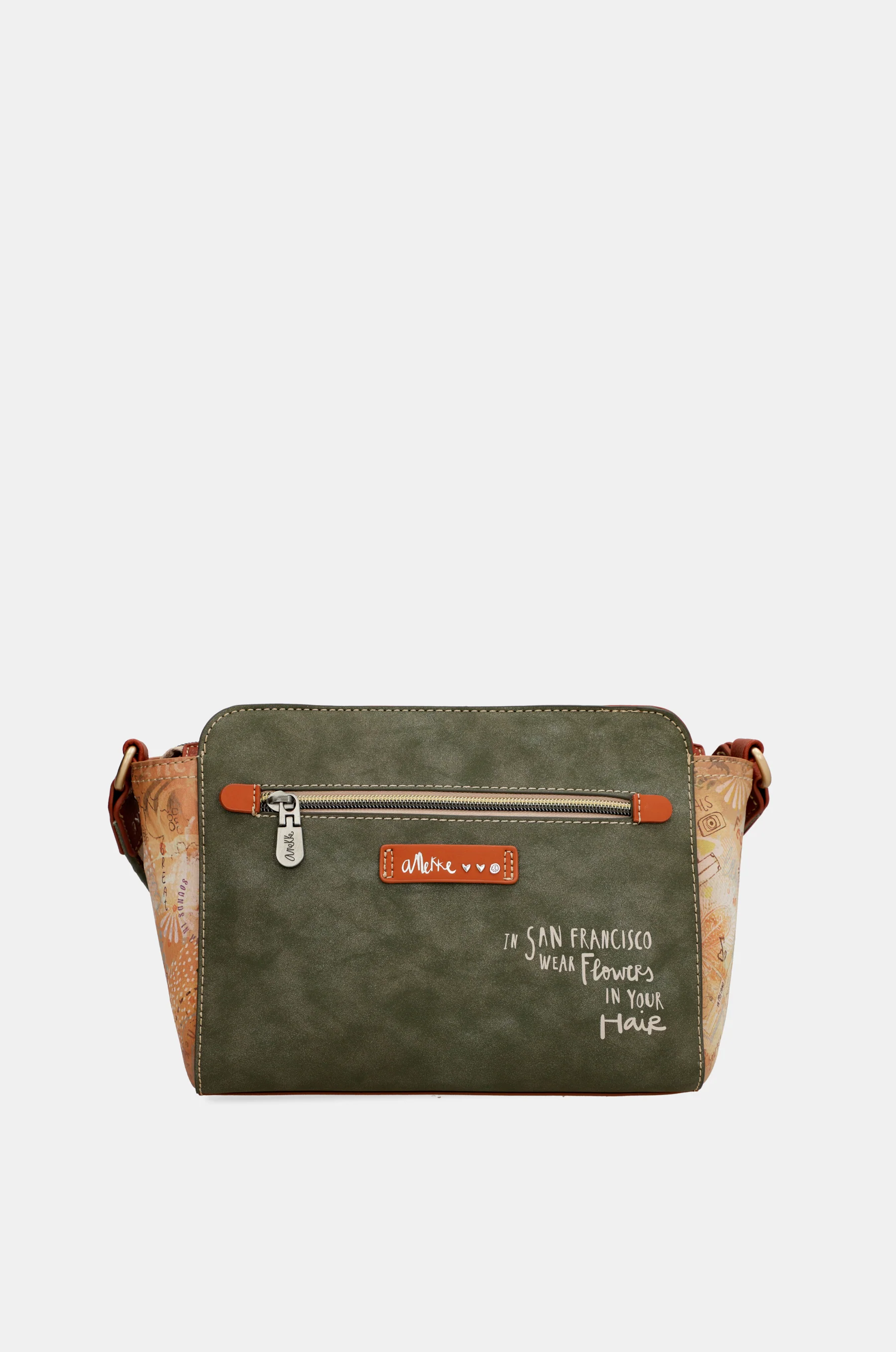 Bandolera rectangular Peace & Love Camel - Image 3