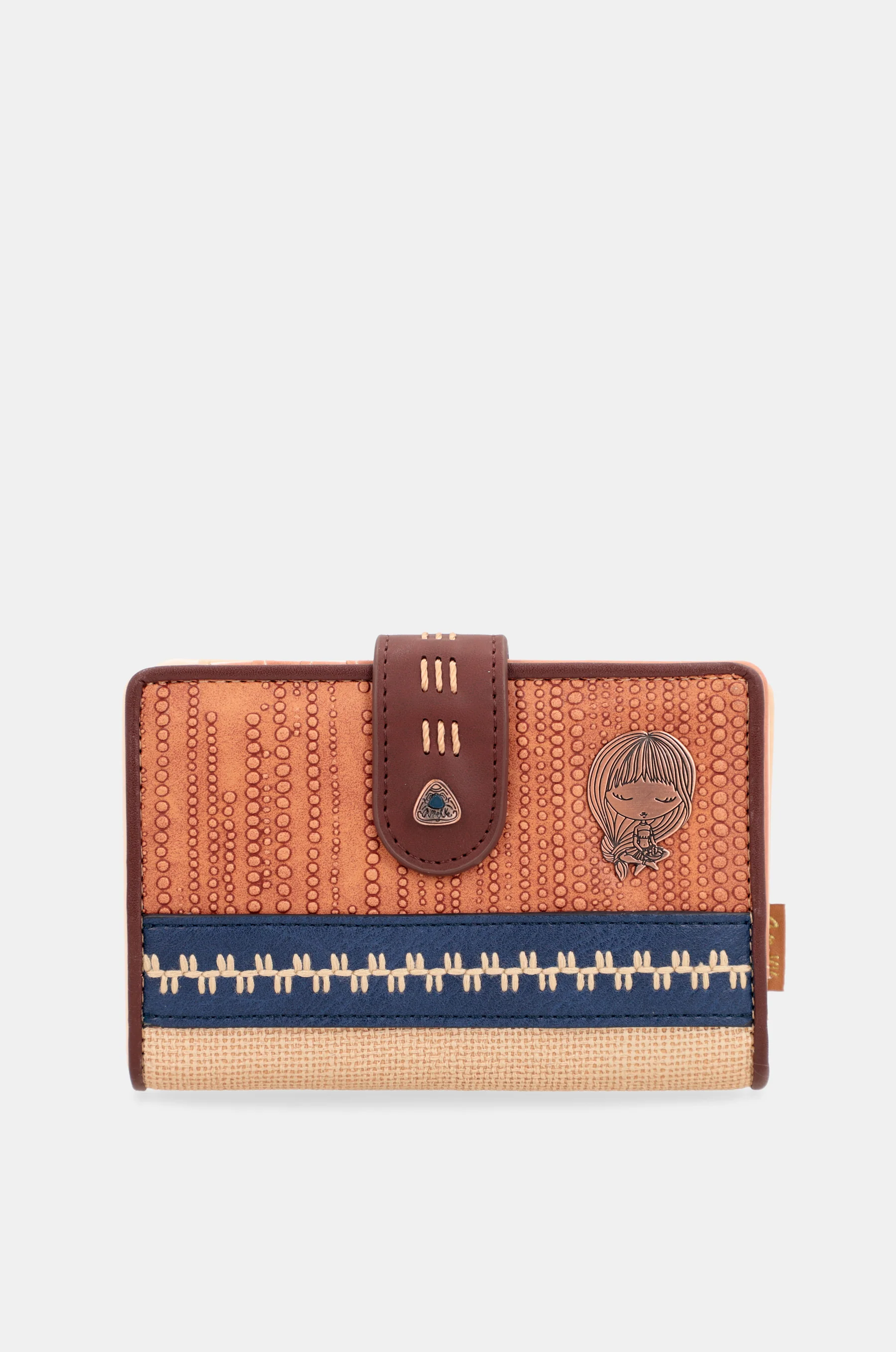 Billetero mediano RFID estampado étnico Tribe - Image 3