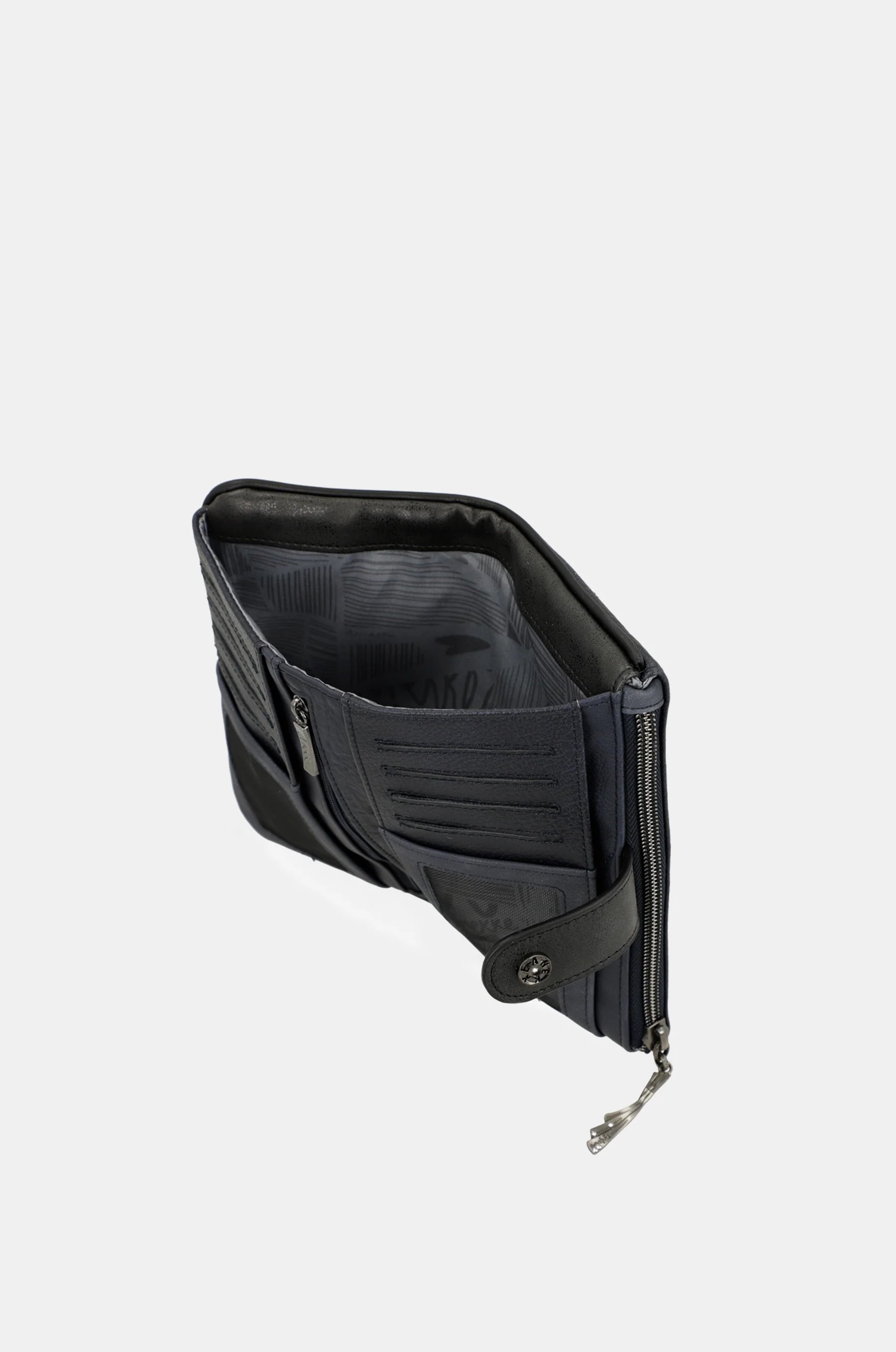Billetero RFID flexible azul marino Studio - Image 10