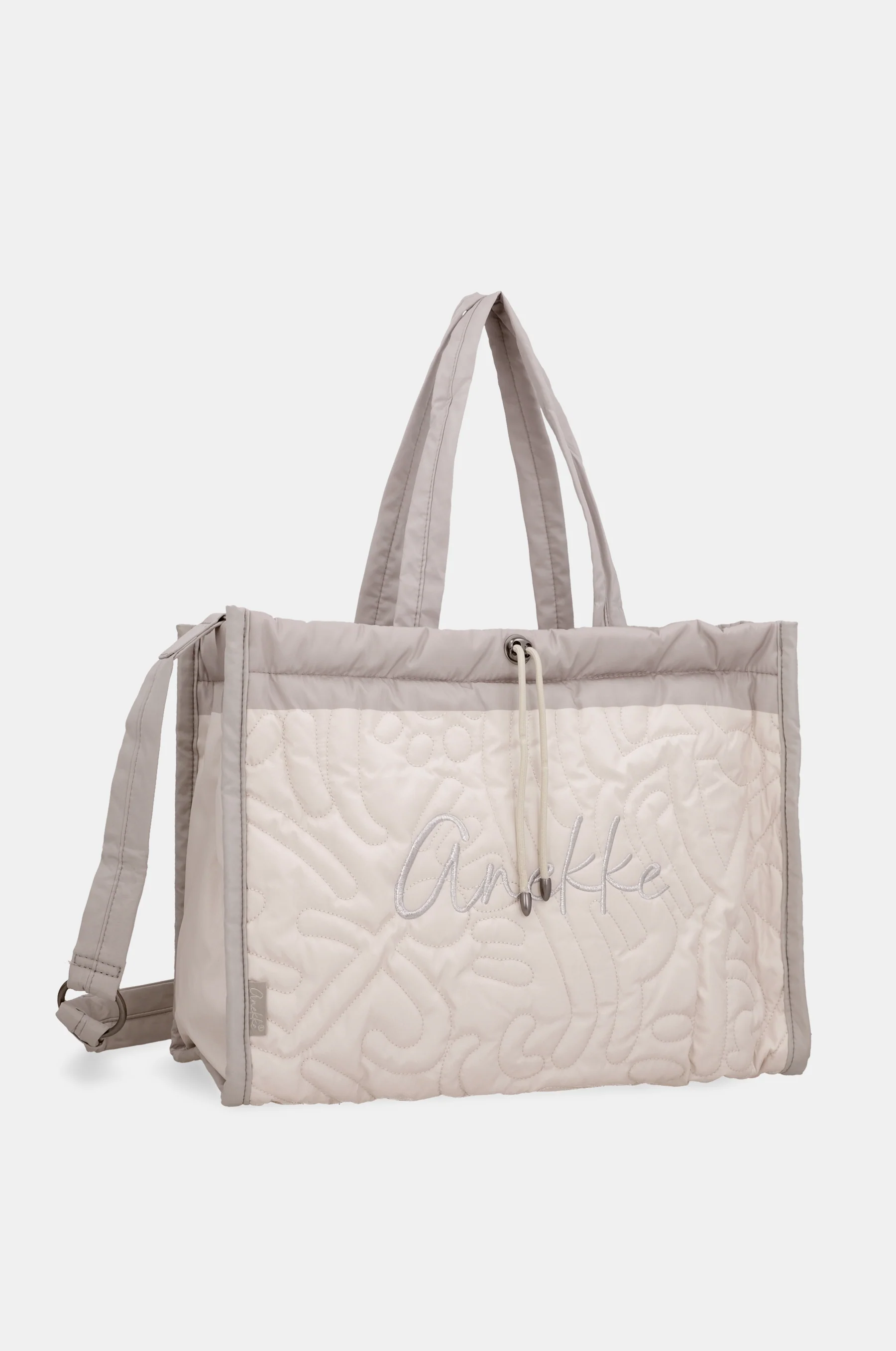 Bolso acolchado de playa blanco - Image 5