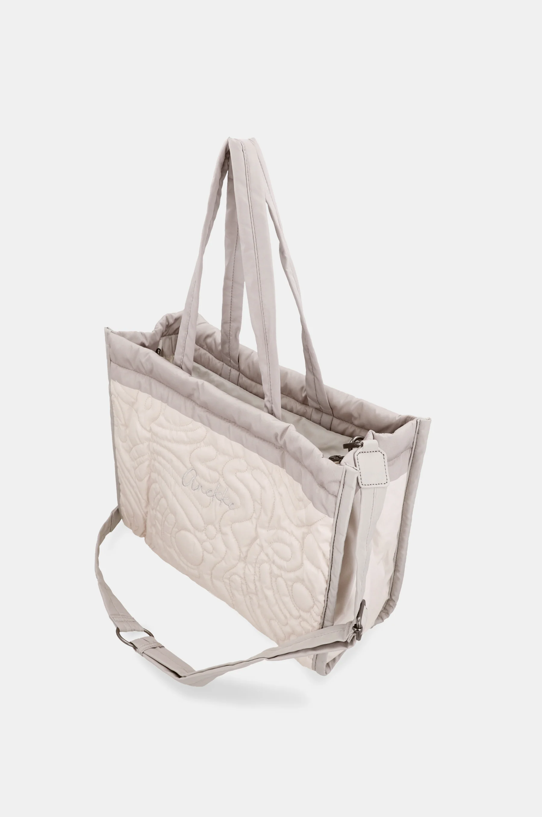Bolso acolchado de playa blanco - Image 6