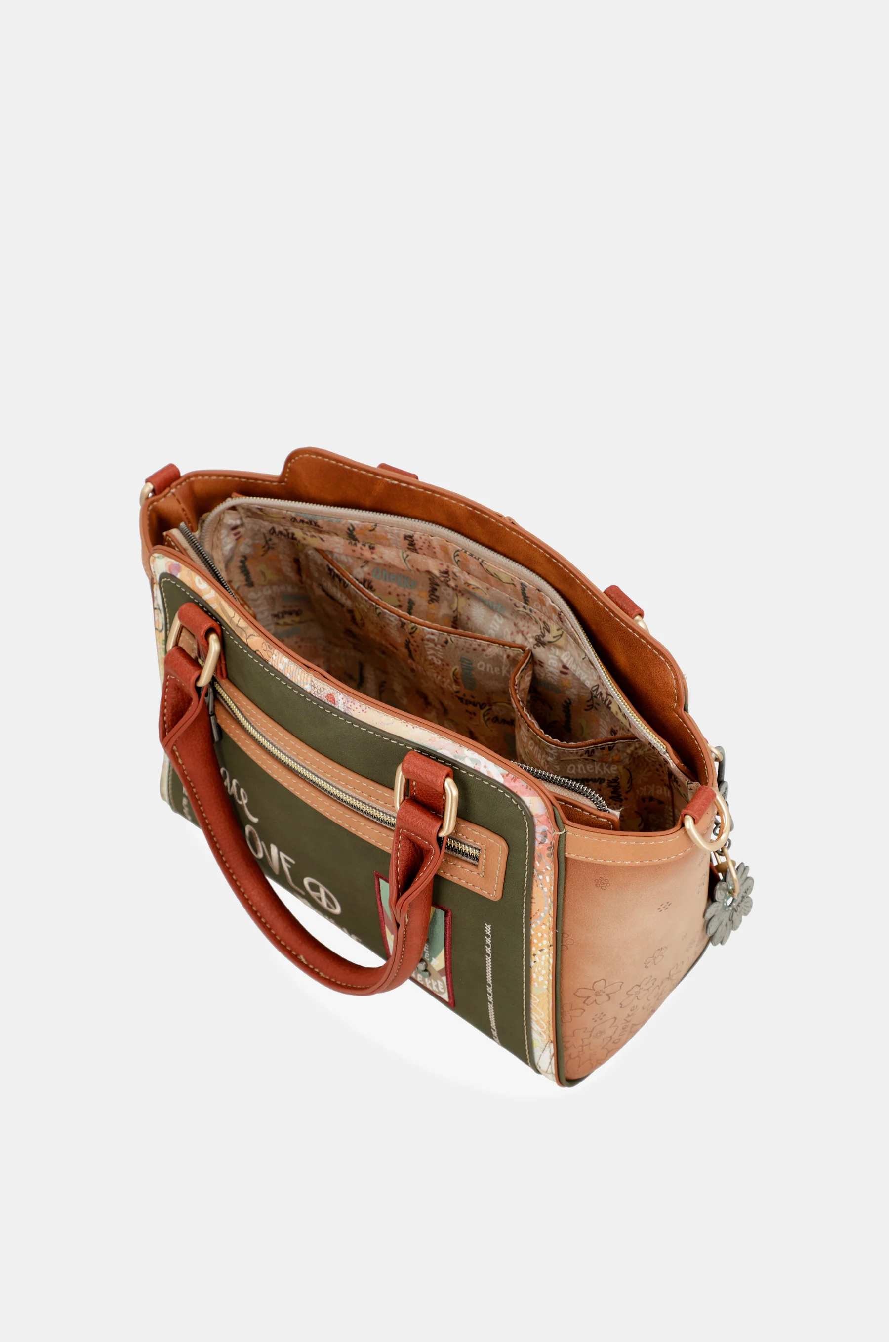 Bolso bowling Peace & Love Camel - Image 10