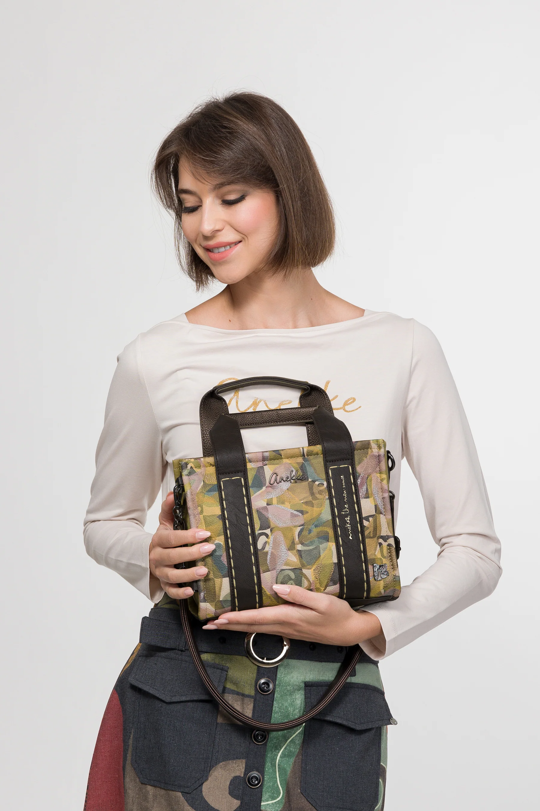 Bolso con dos asas y bandolera Bloom - Image 2