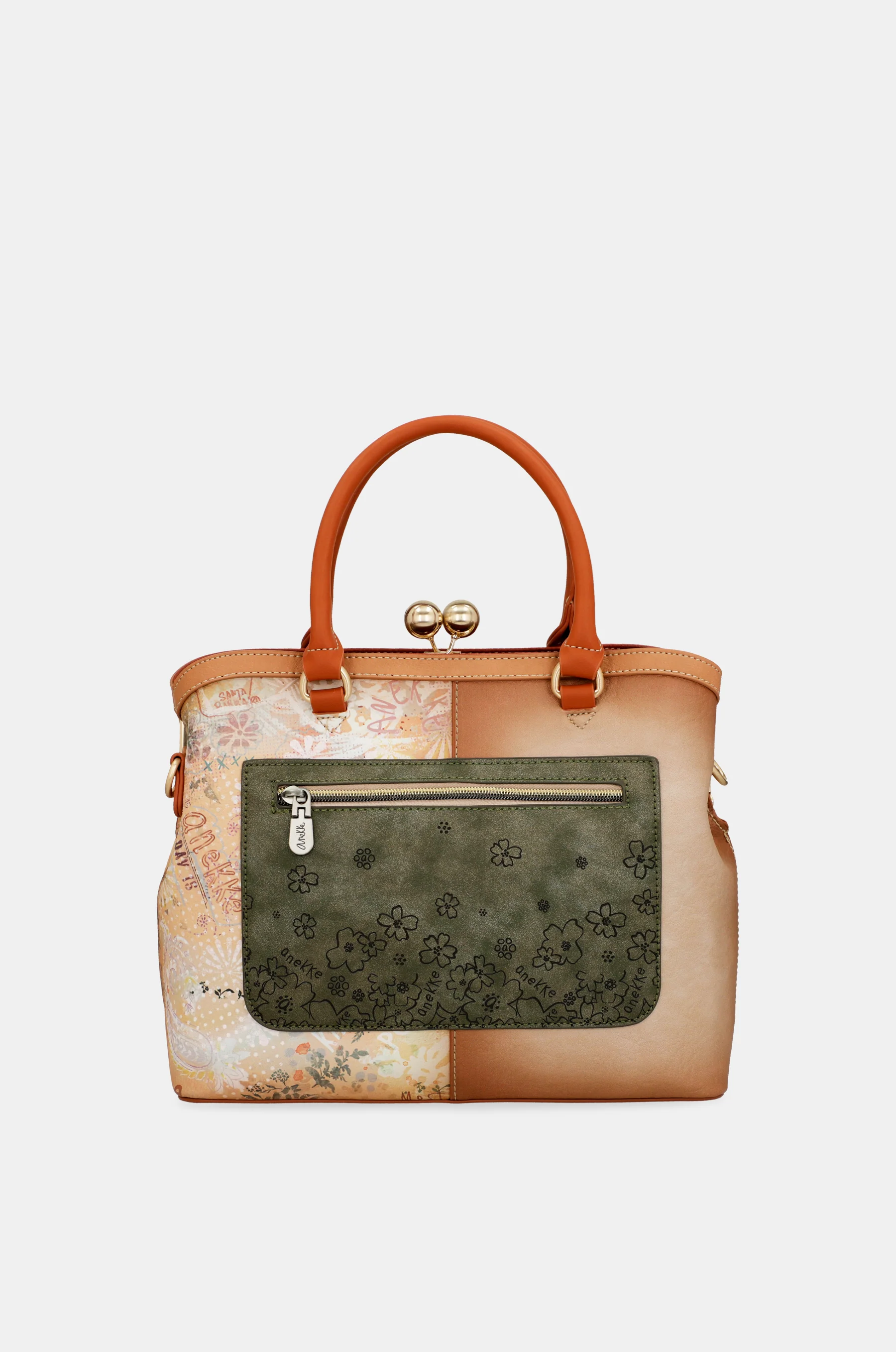 Bolso de boquilla Peace & Love Camel - Image 3