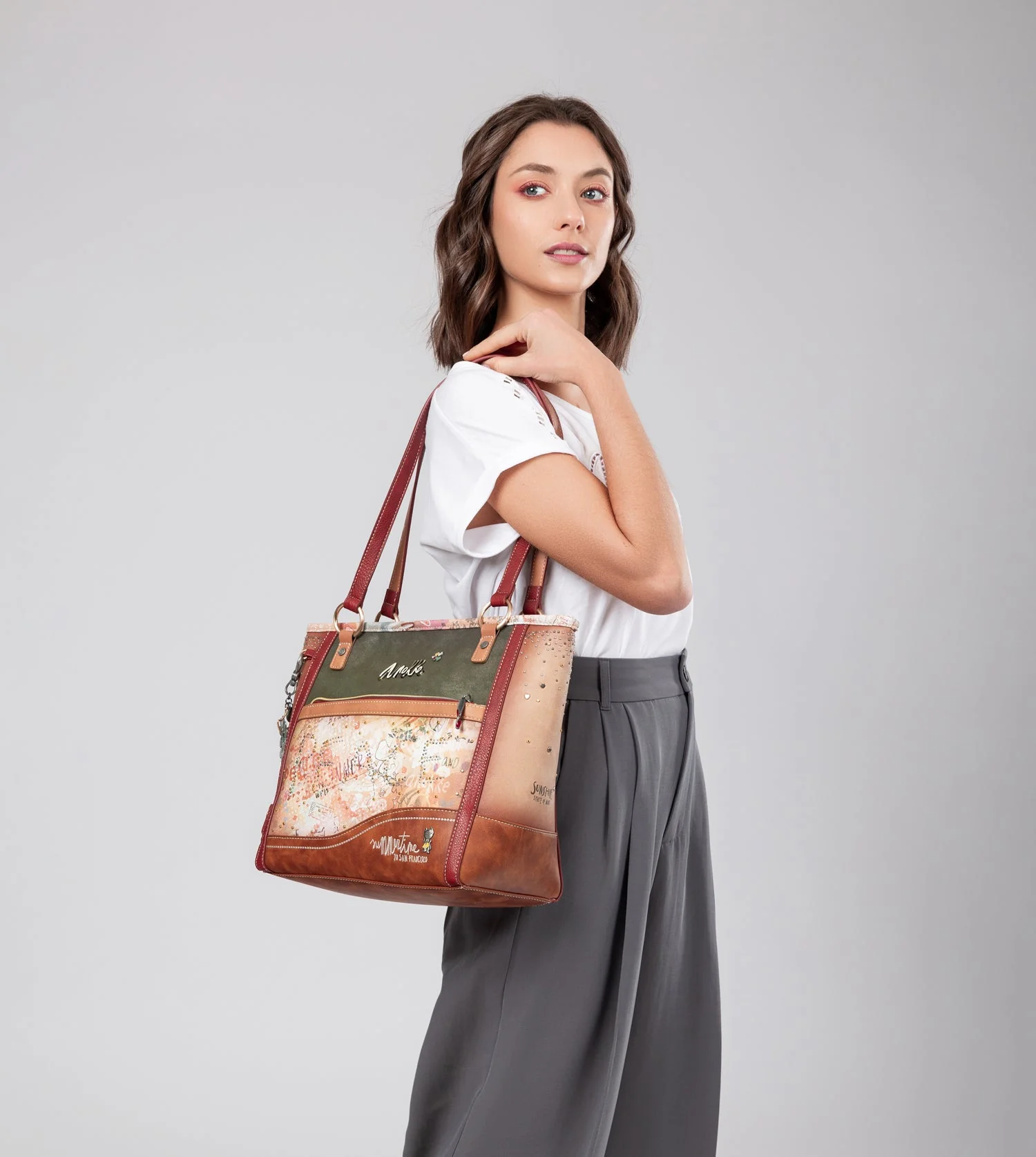 Bolso de hombro grande Flowers - Image 2
