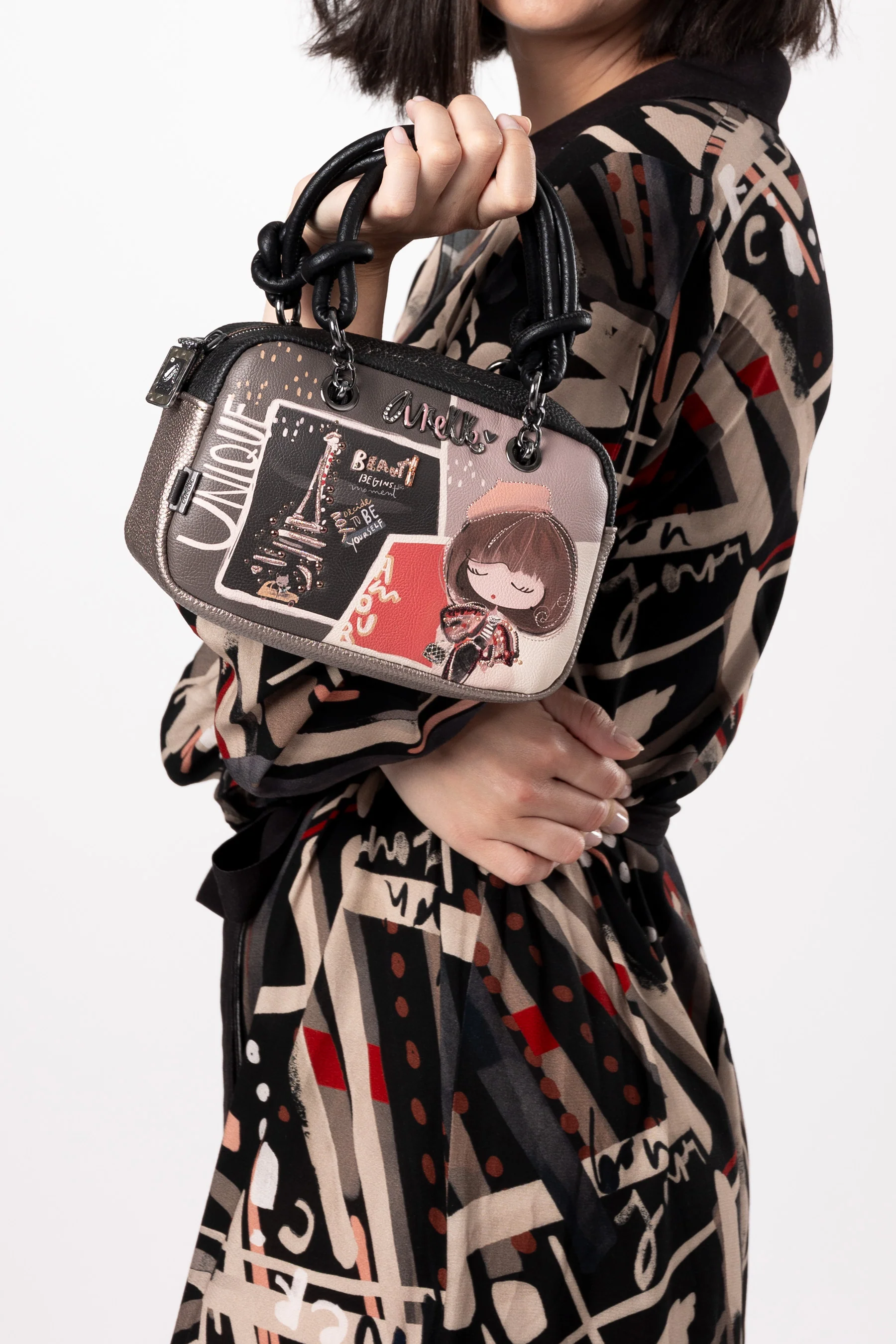 Bolso de mano pequeño con bandolera Mademoiselle - Image 2