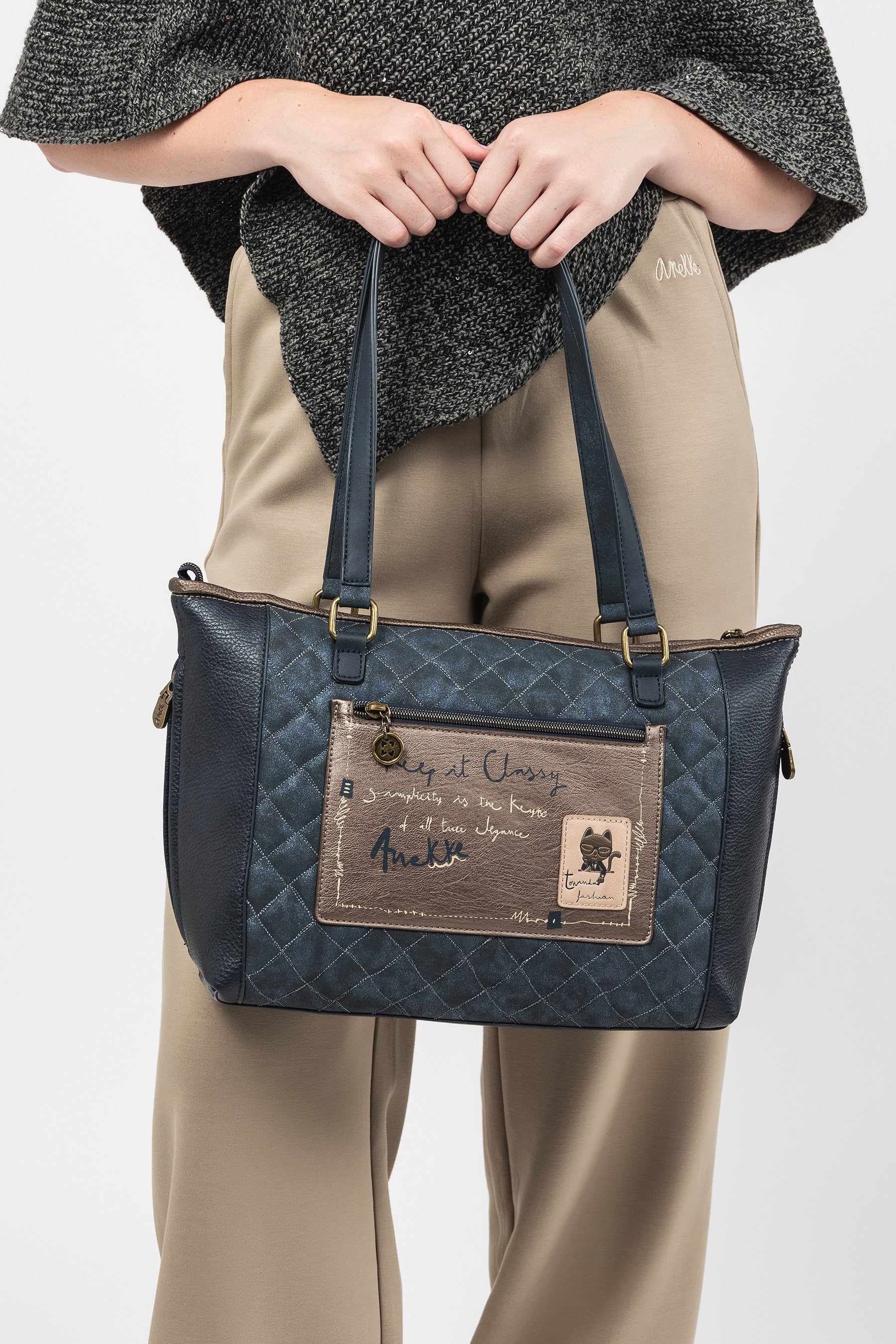 Bolso shopper con bandolera Studio - Image 4
