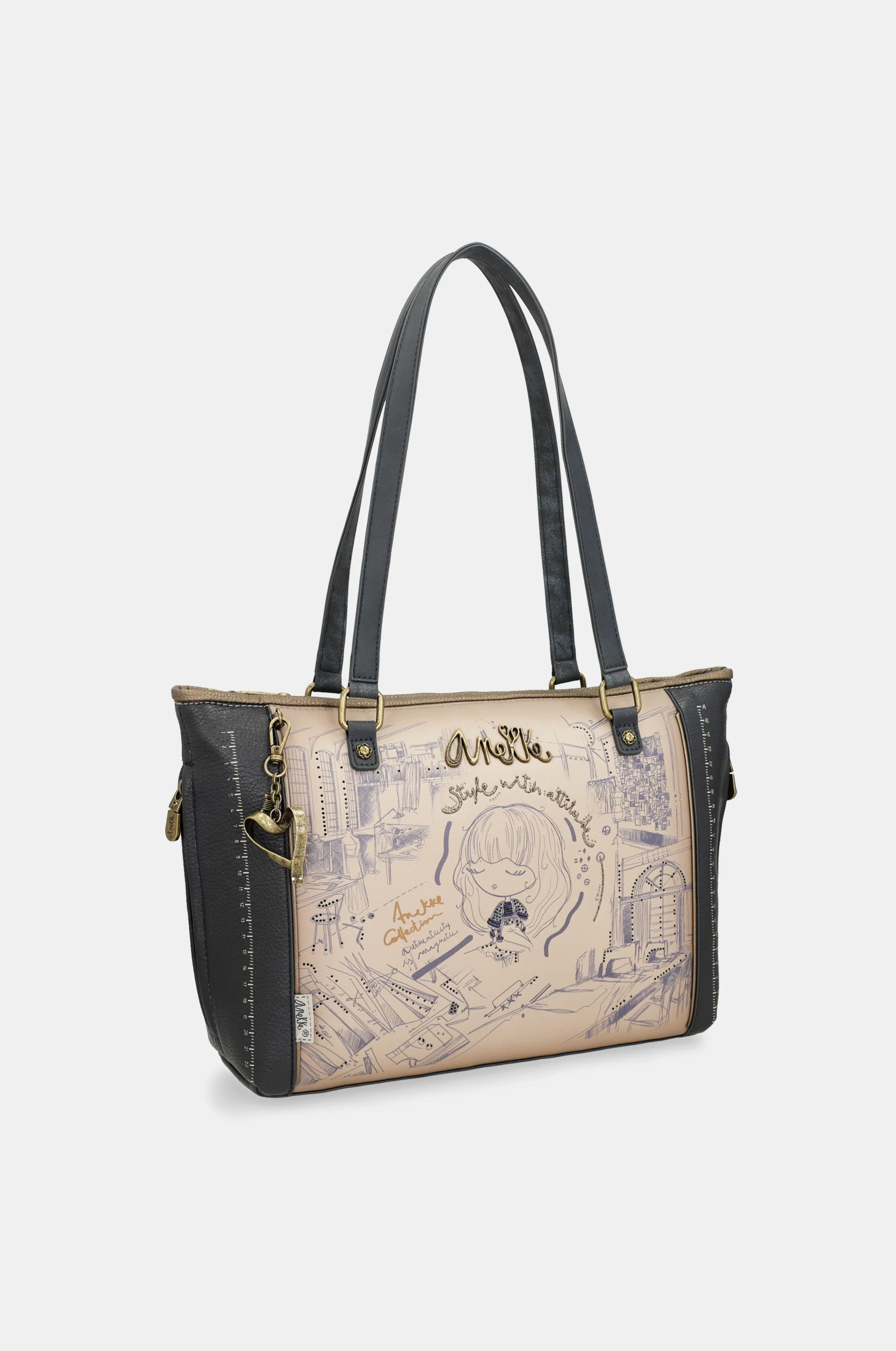 Bolso shopper con bandolera Studio - Image 9