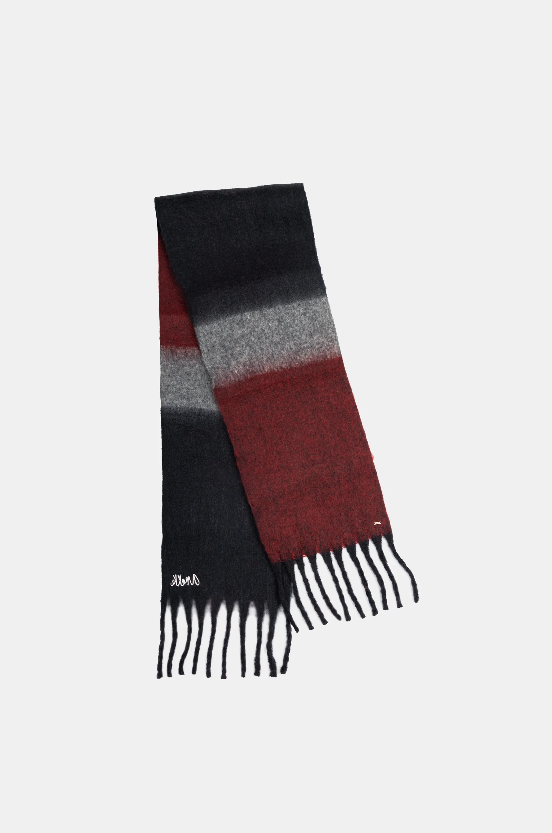 Bufanda estampada con flecos - Image 5