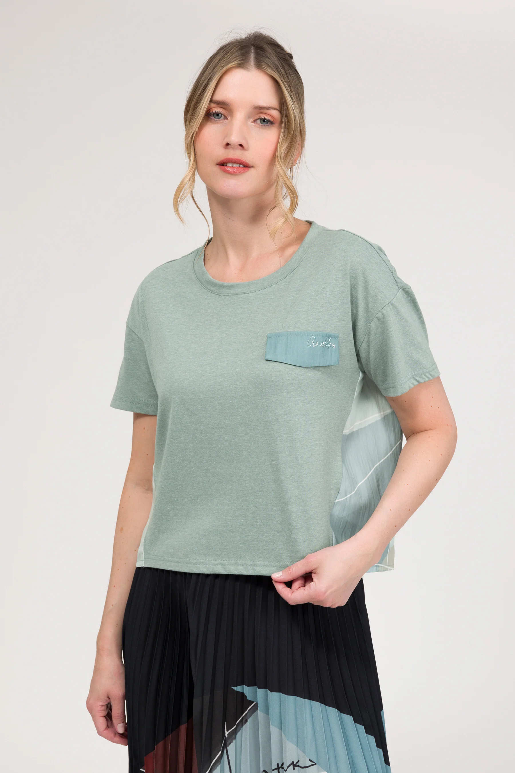 Camiseta de manga corta azul - Image 2