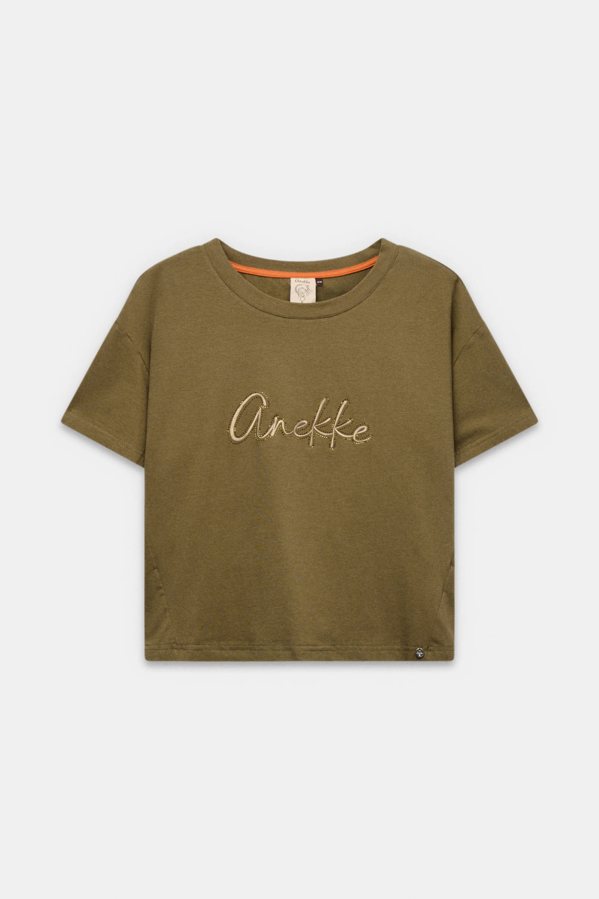 Camiseta de manga corta verde