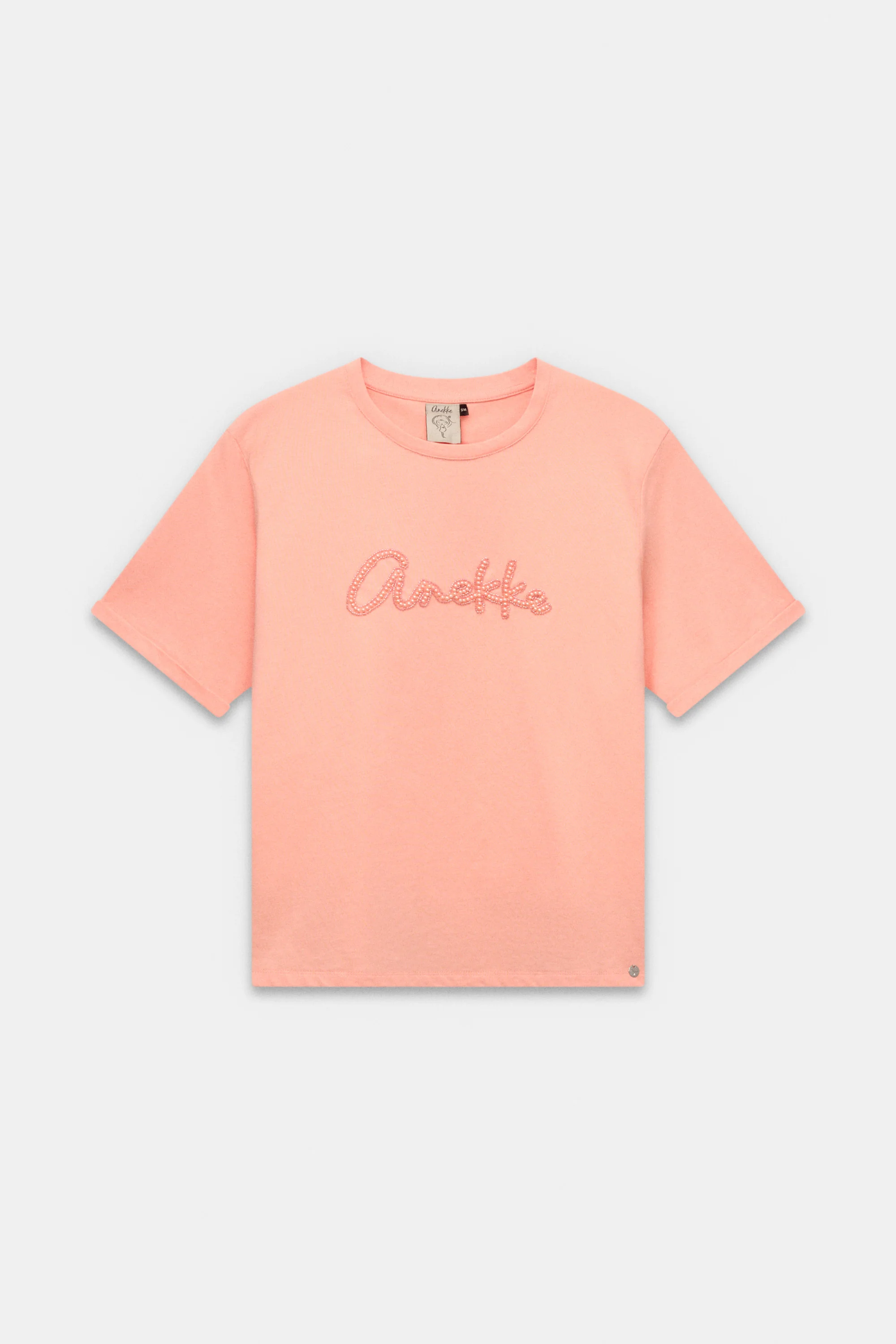 Camiseta salmón con logo