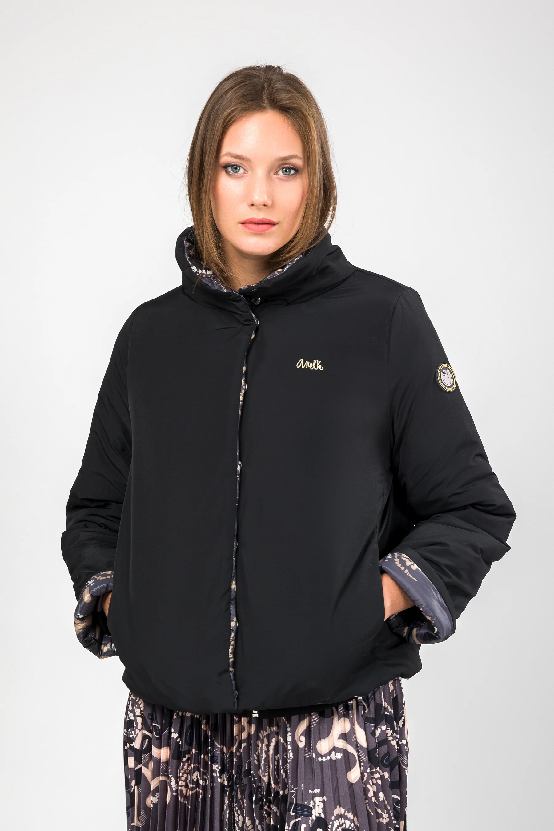 Chaqueta reversible gris - Image 2