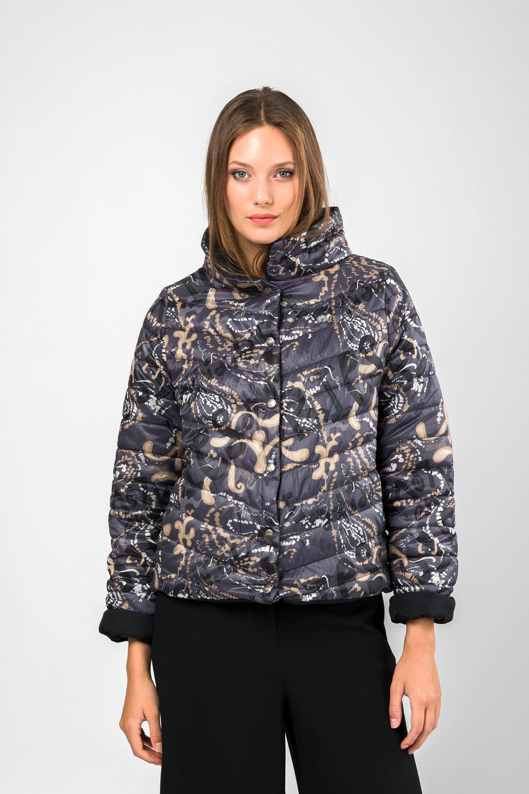 Chaqueta reversible gris - Image 3
