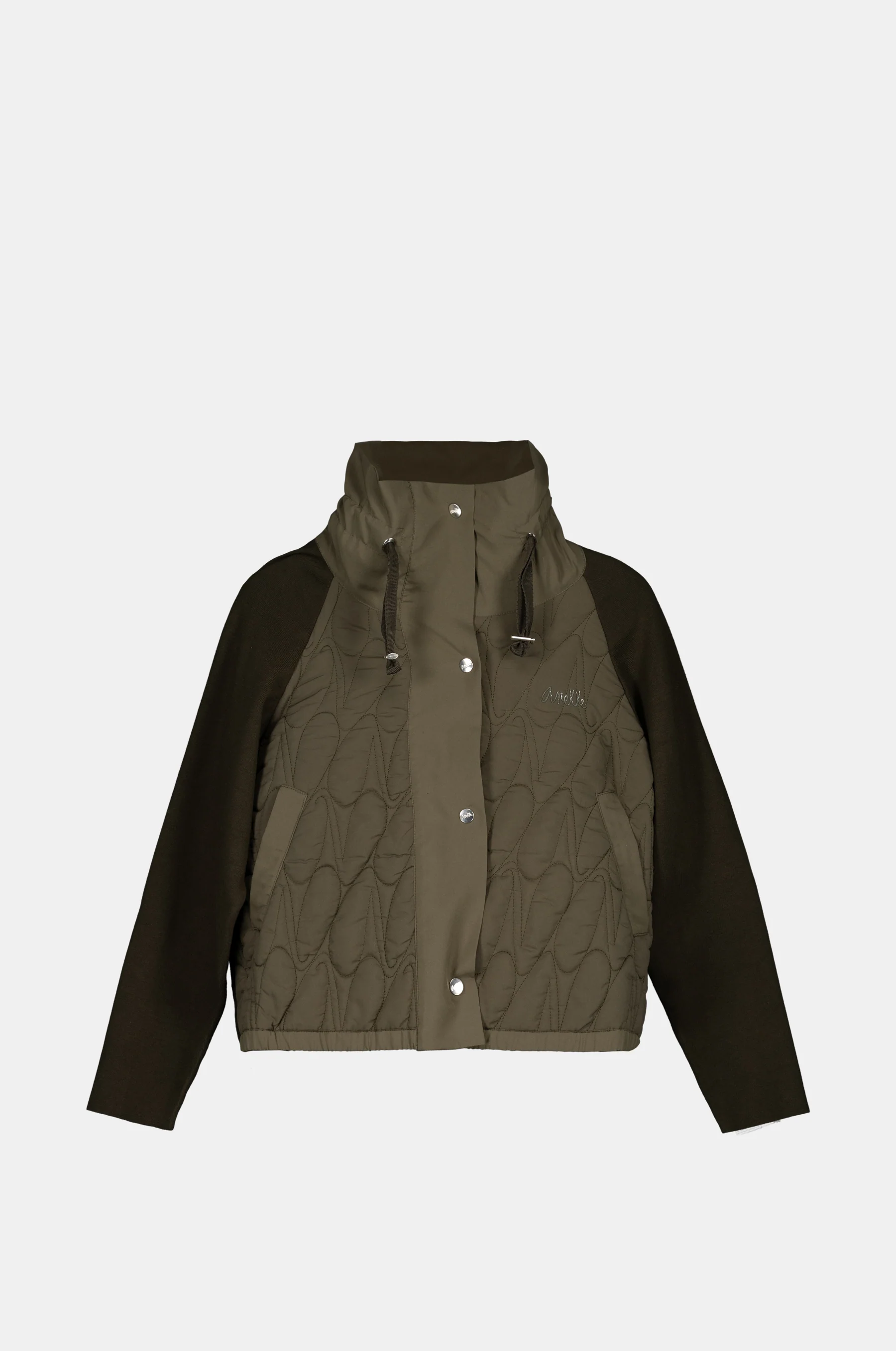 Chaqueta verde acolchada
