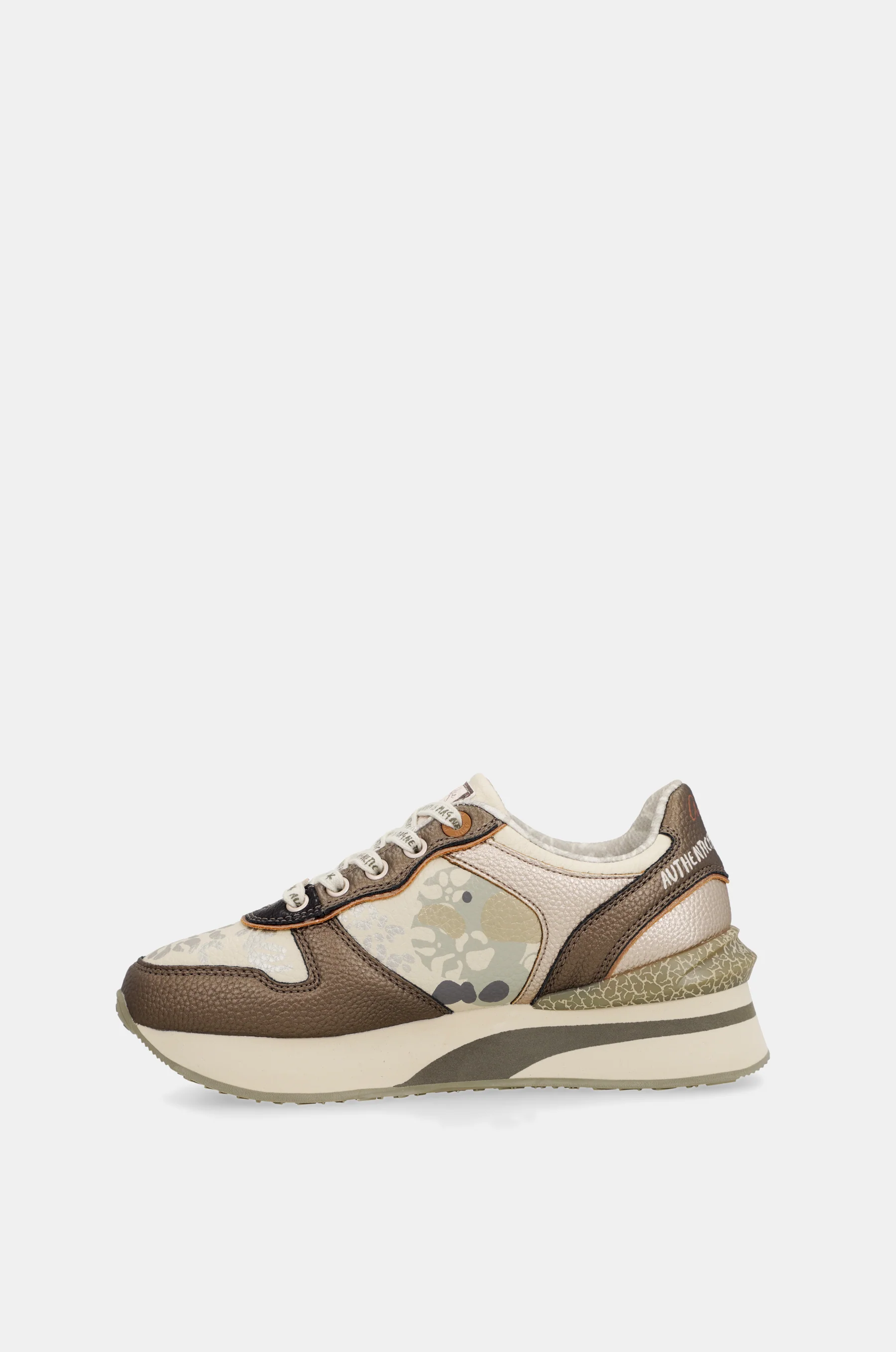 Deportivos beige y cobre - Image 3