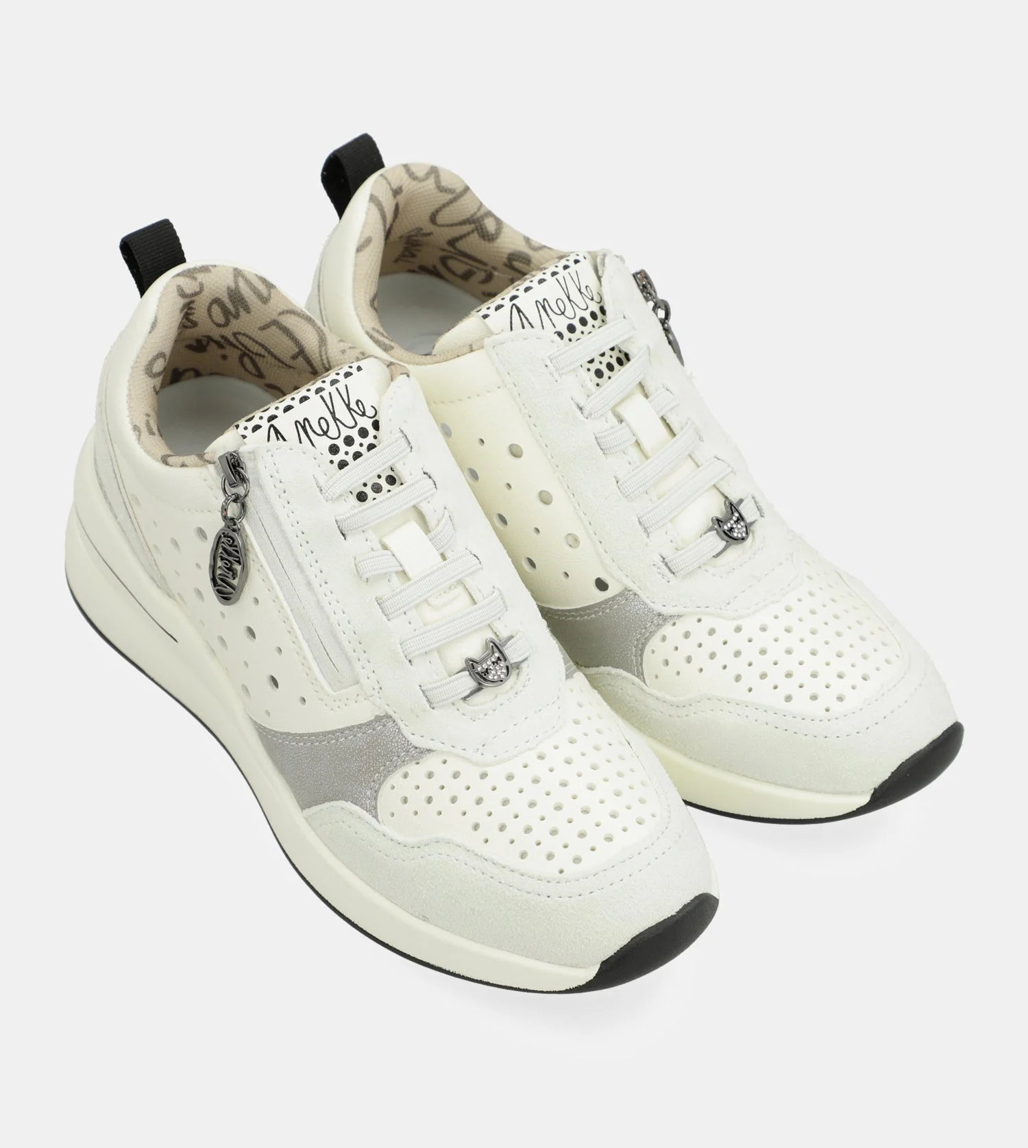 Deportivos blancos con cuña Lunares - Image 3