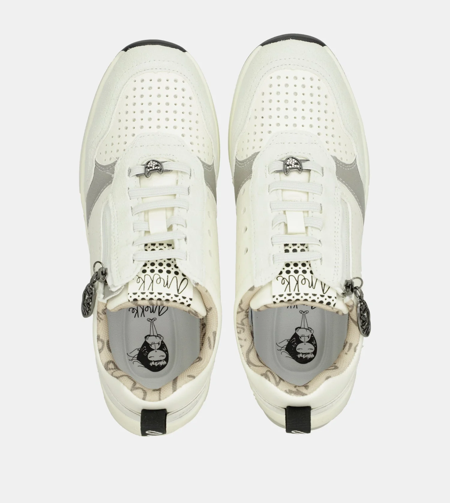 Deportivos blancos con cuña Lunares - Image 4