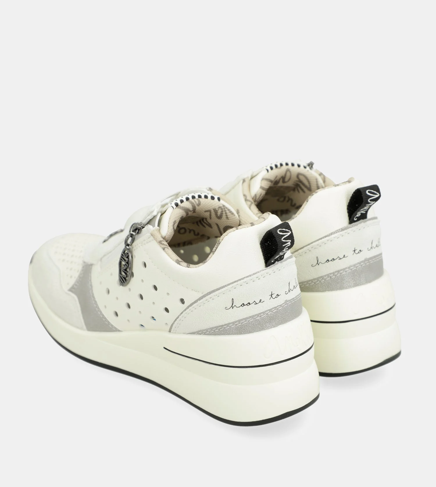 Deportivos blancos con cuña Lunares - Image 6