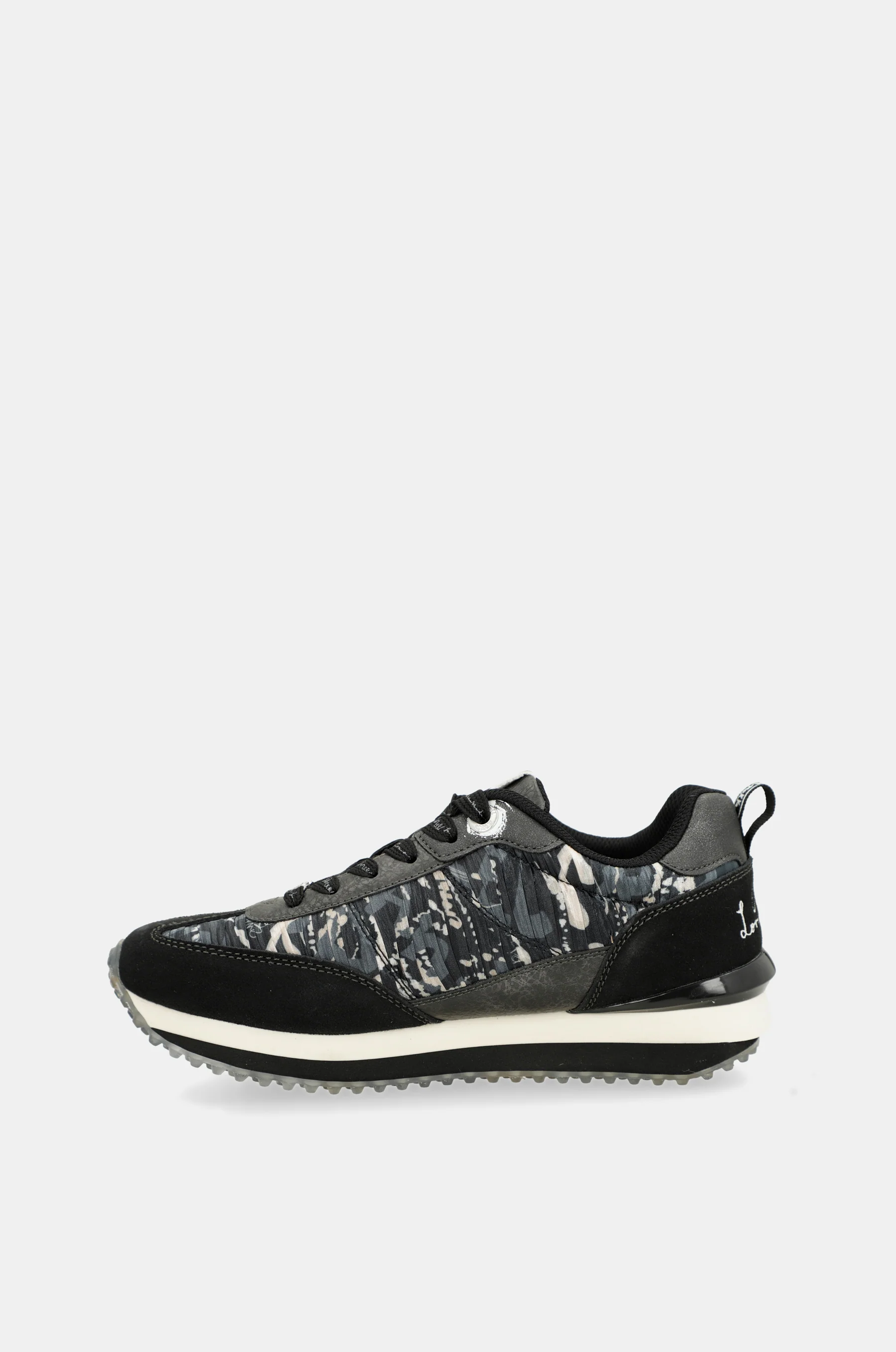 Deportivos negros suela multicolor - Image 4