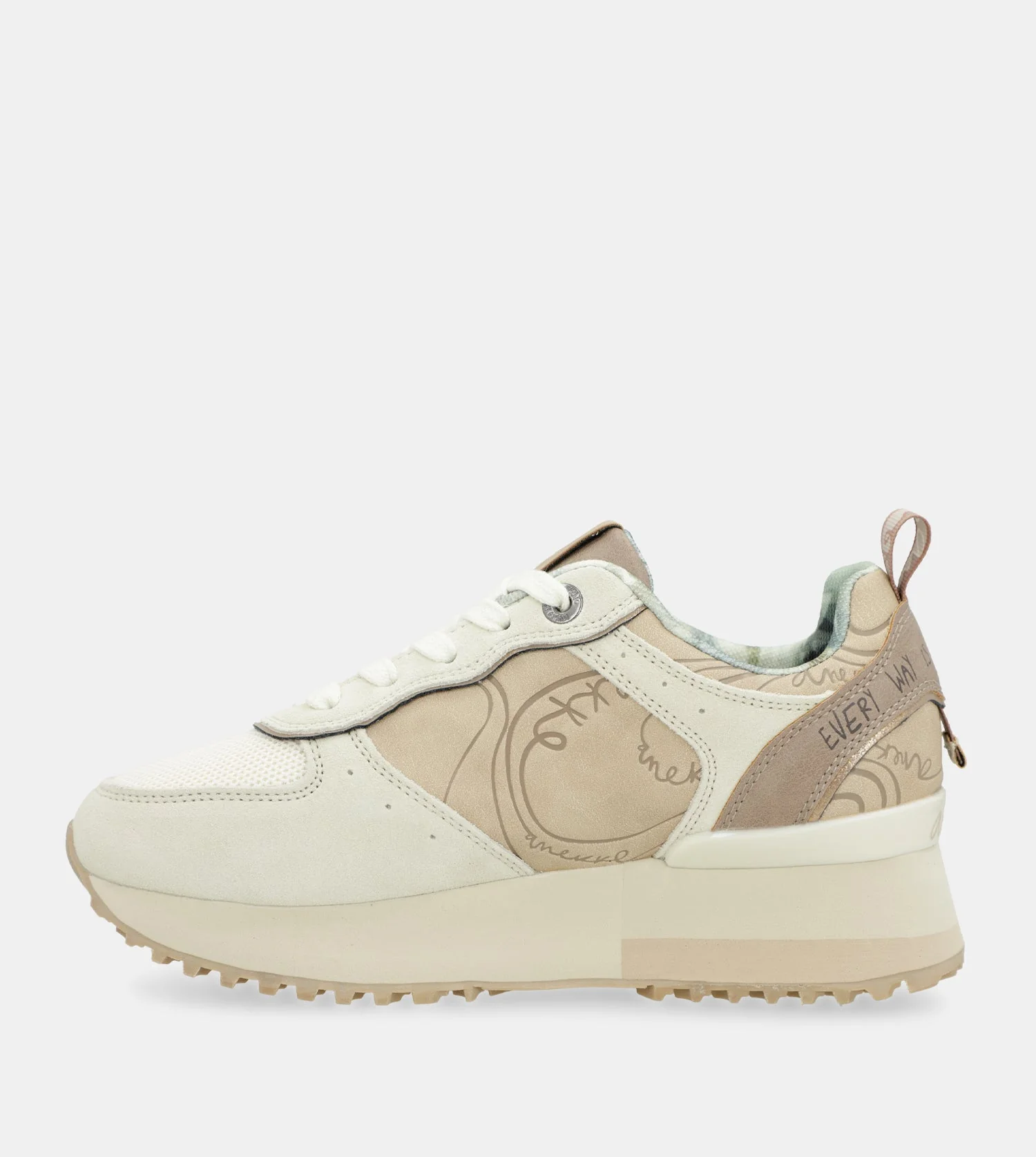 Deportivos plataforma beige - Image 8