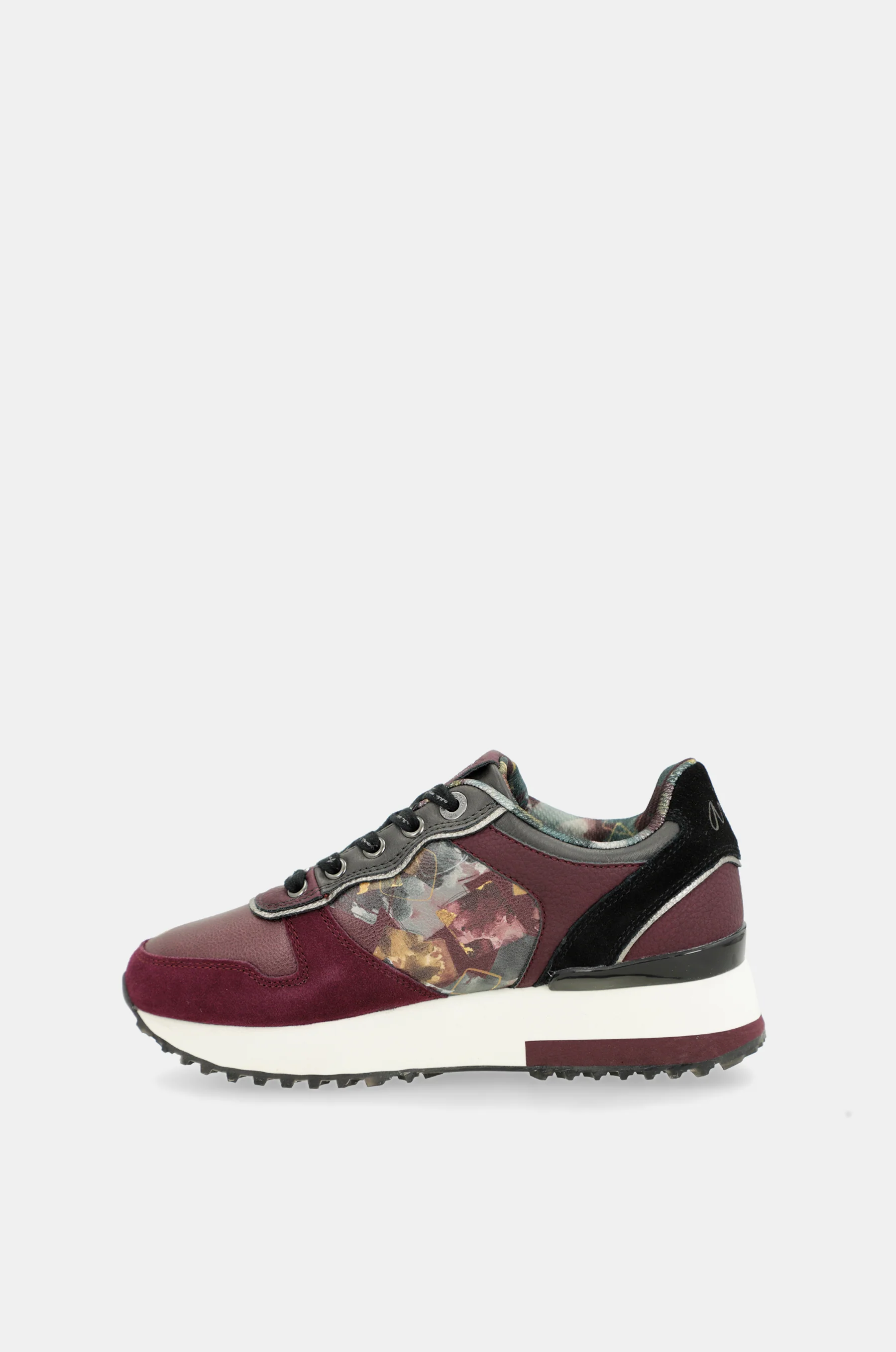Deportivos plataforma burdeos estampado - Image 9