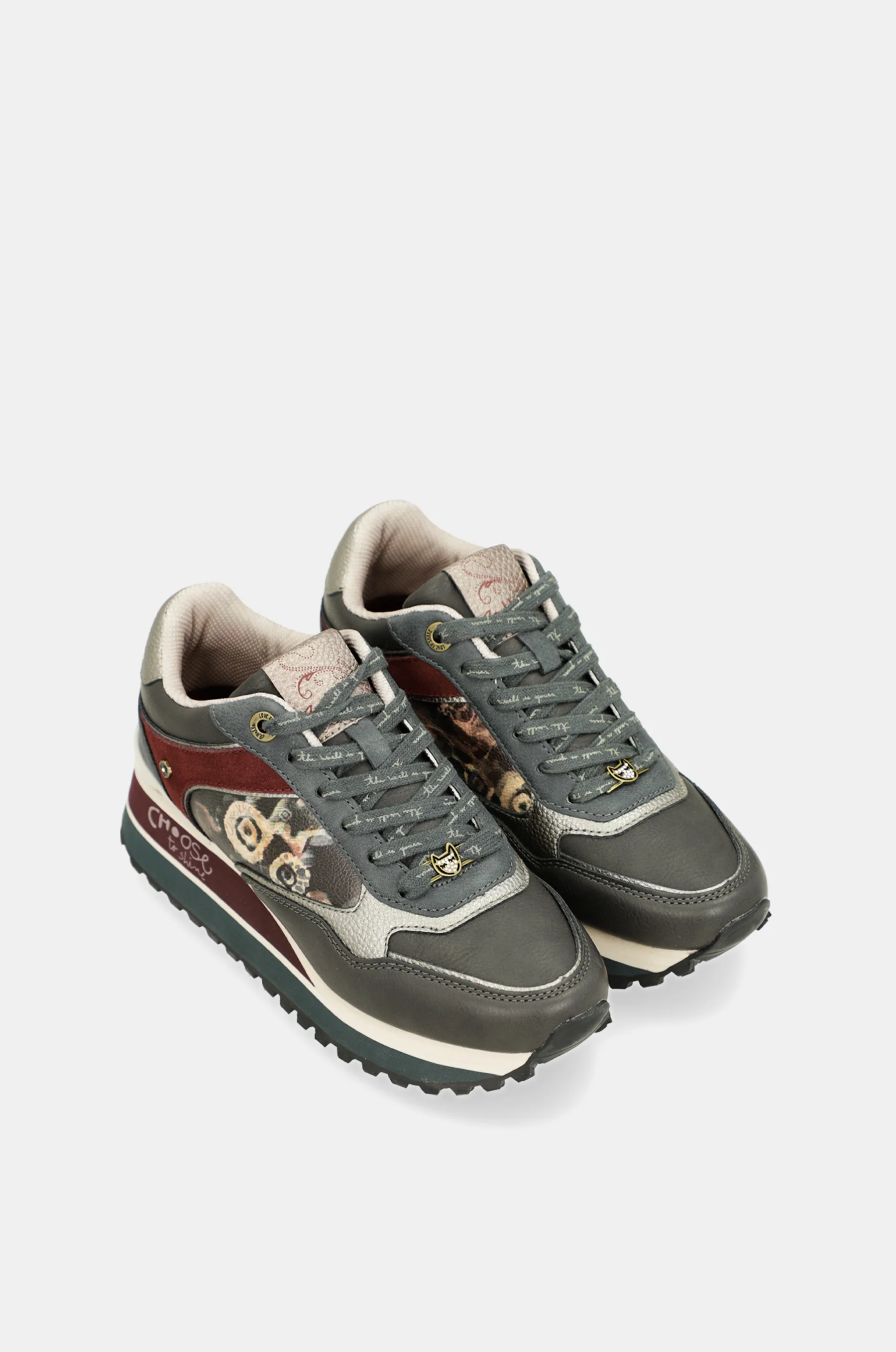 Deportivos plataforma gris oscuro - Image 6