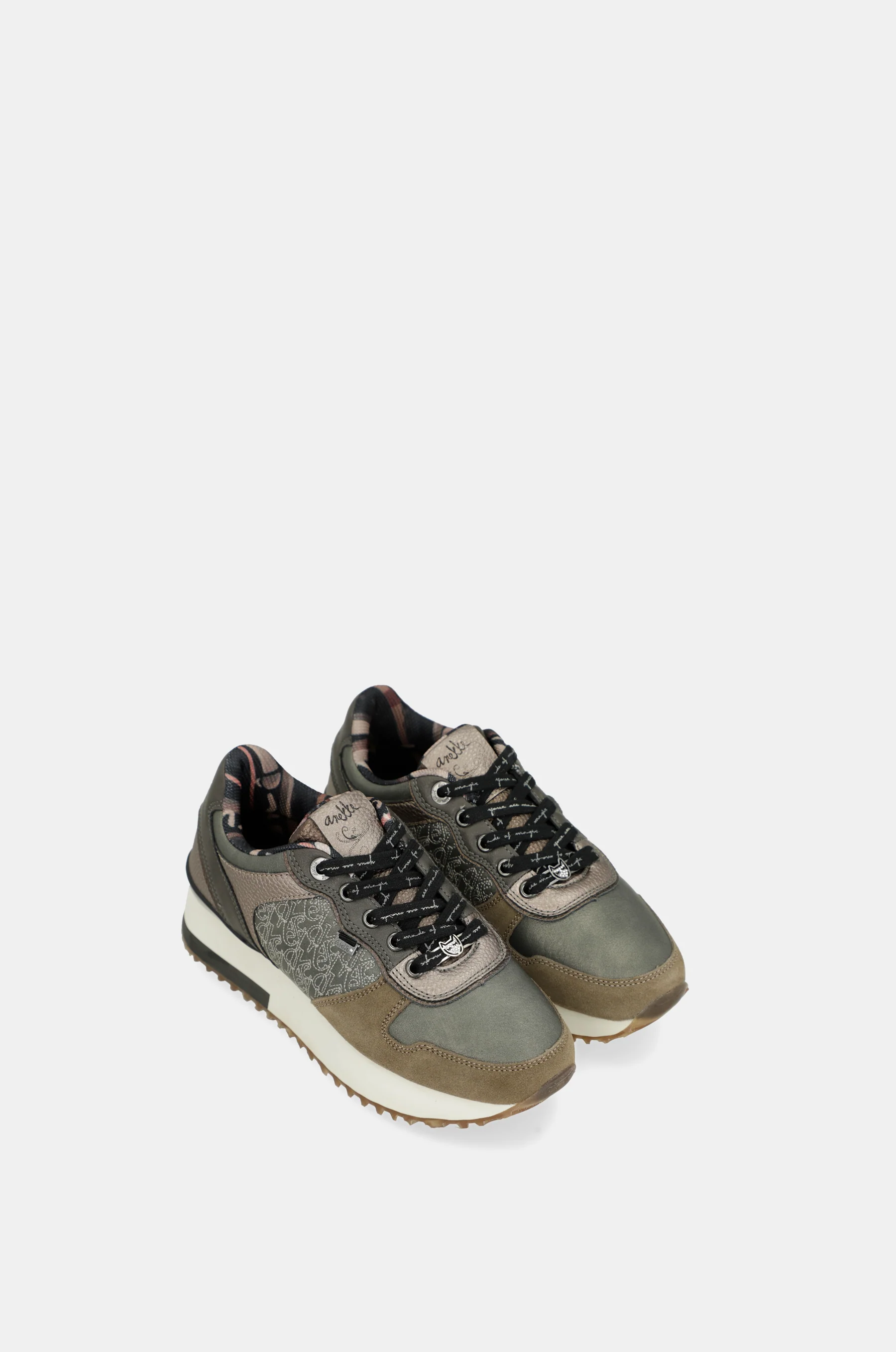 Deportivos plataforma taupe - Image 6