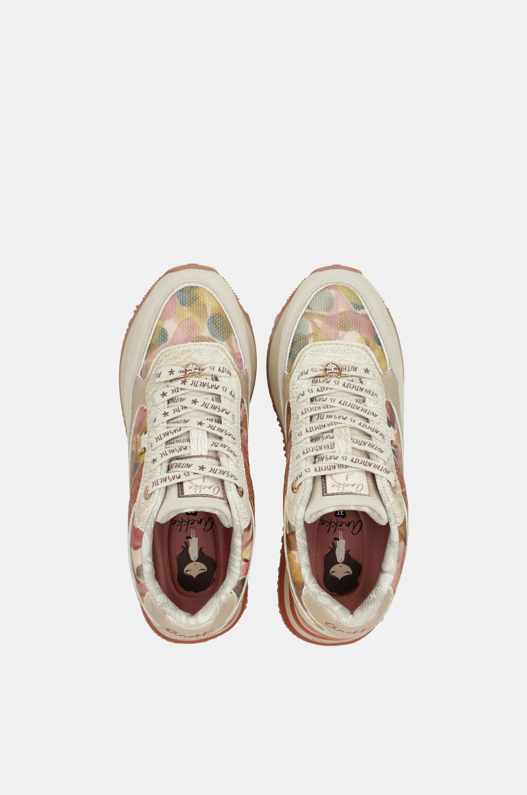 Deportivos rosa y beige Bloom - Image 9