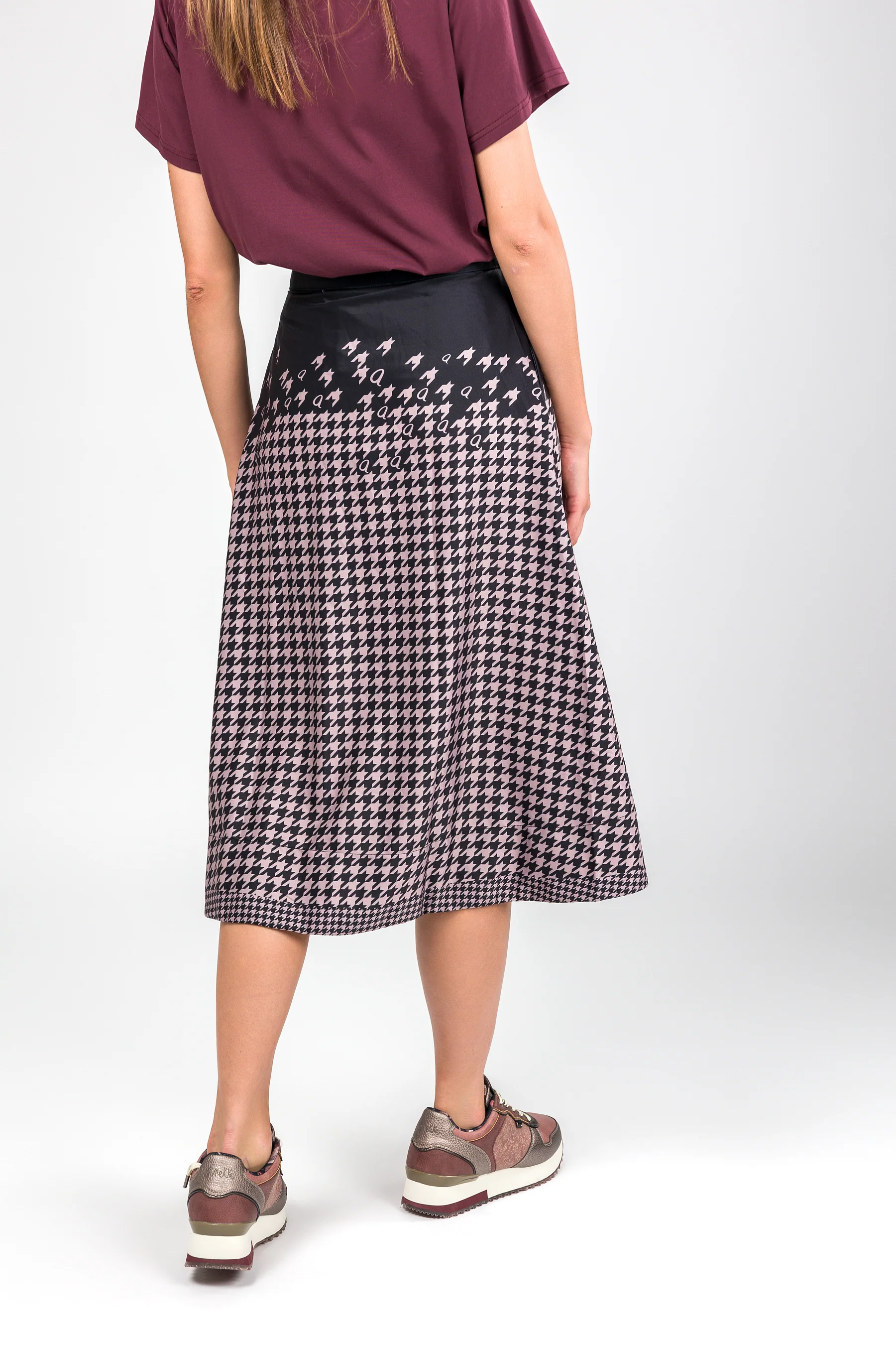 Falda cruzada gris y rosa - Image 2