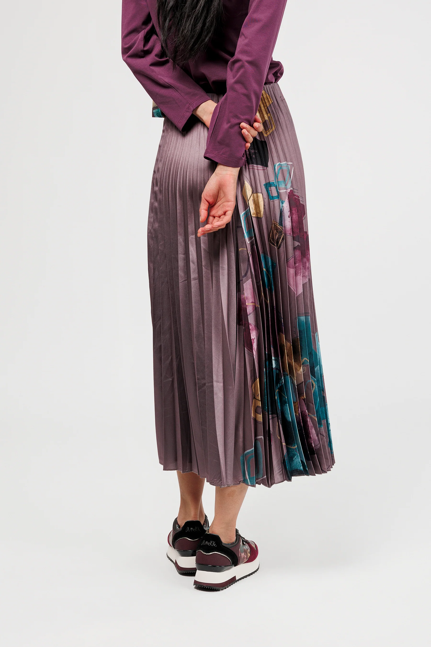 Falda plisada morada - Image 2