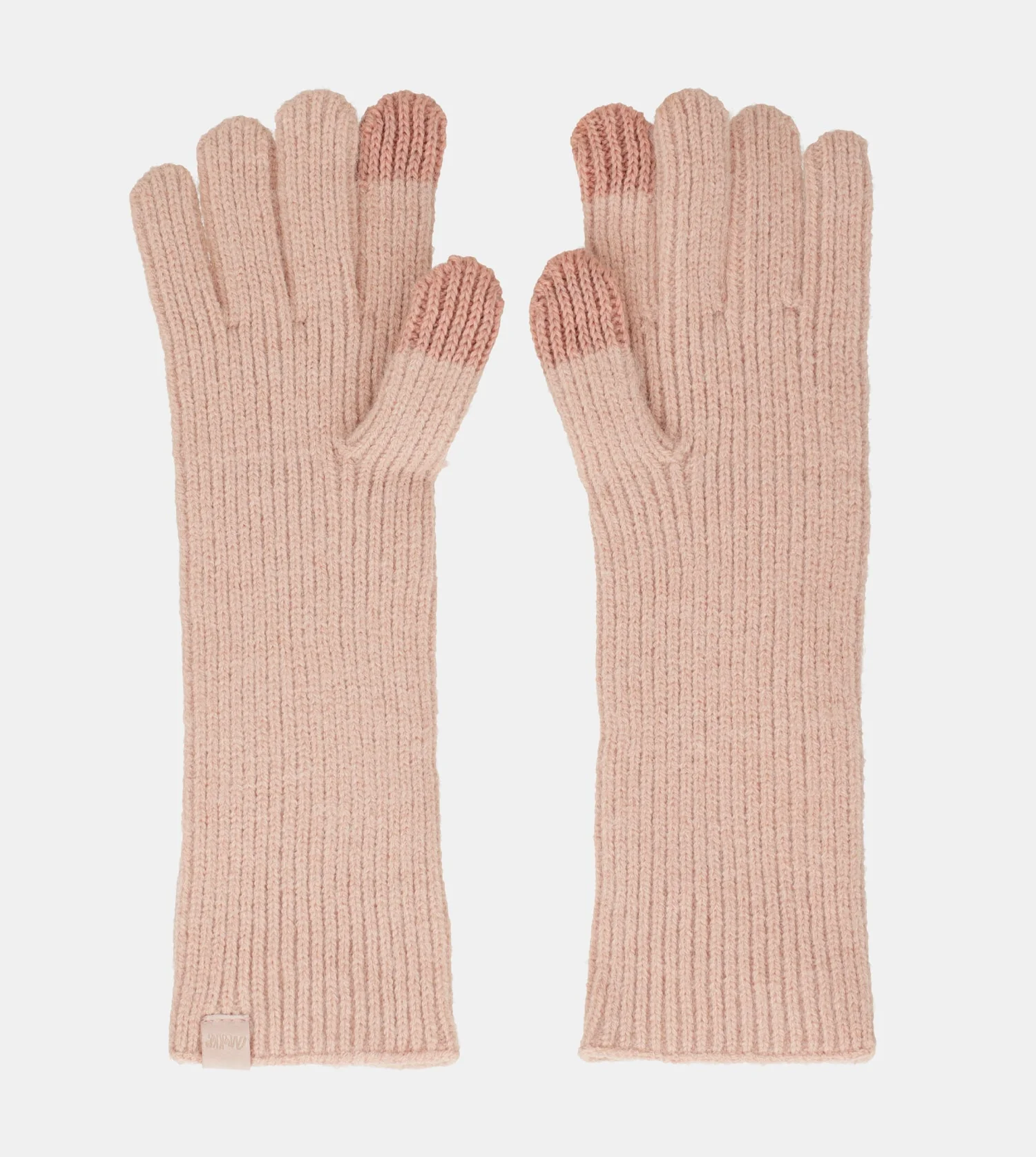 Guantes de punto beige - Image 5