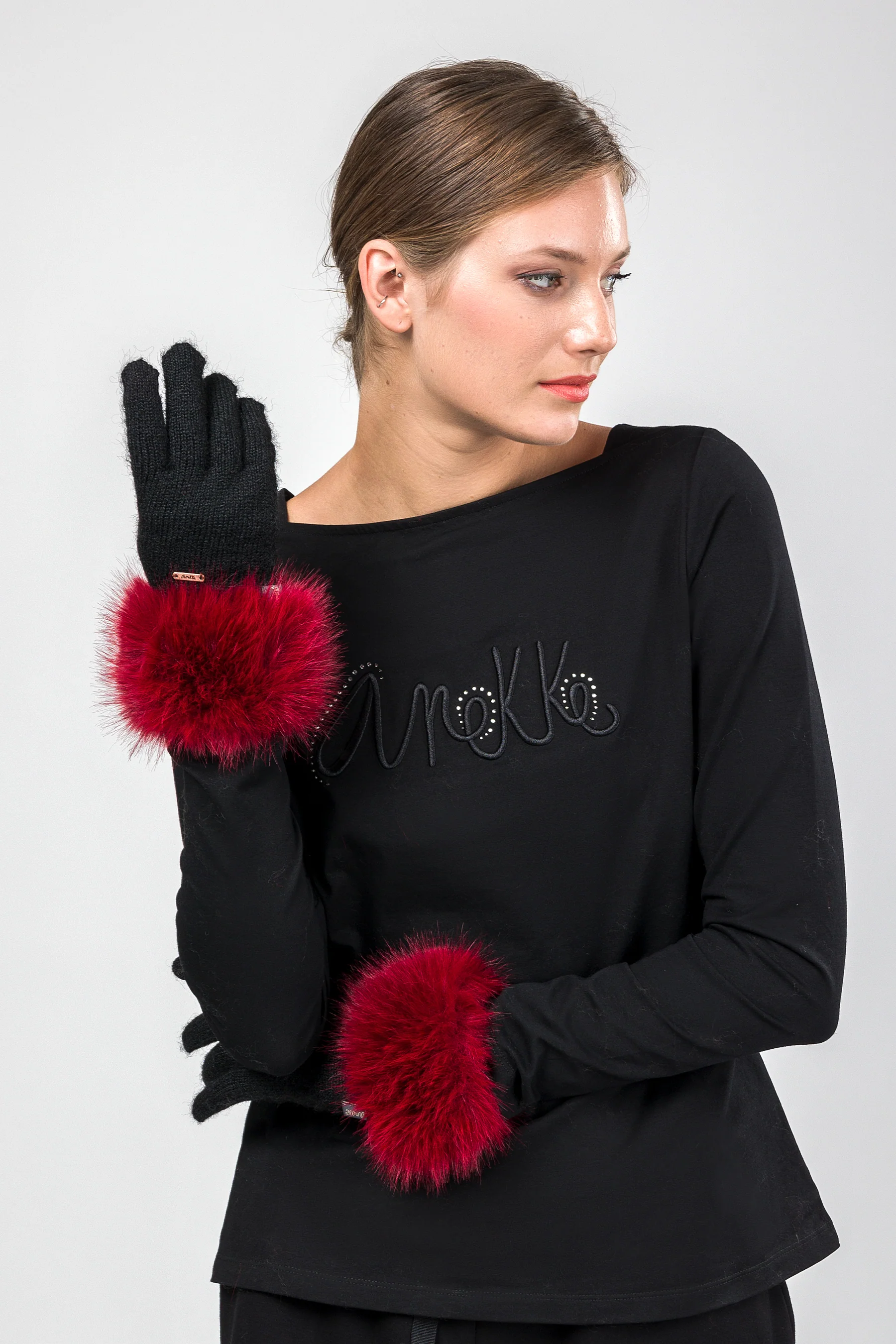 Guantes de punto combinados - Image 4