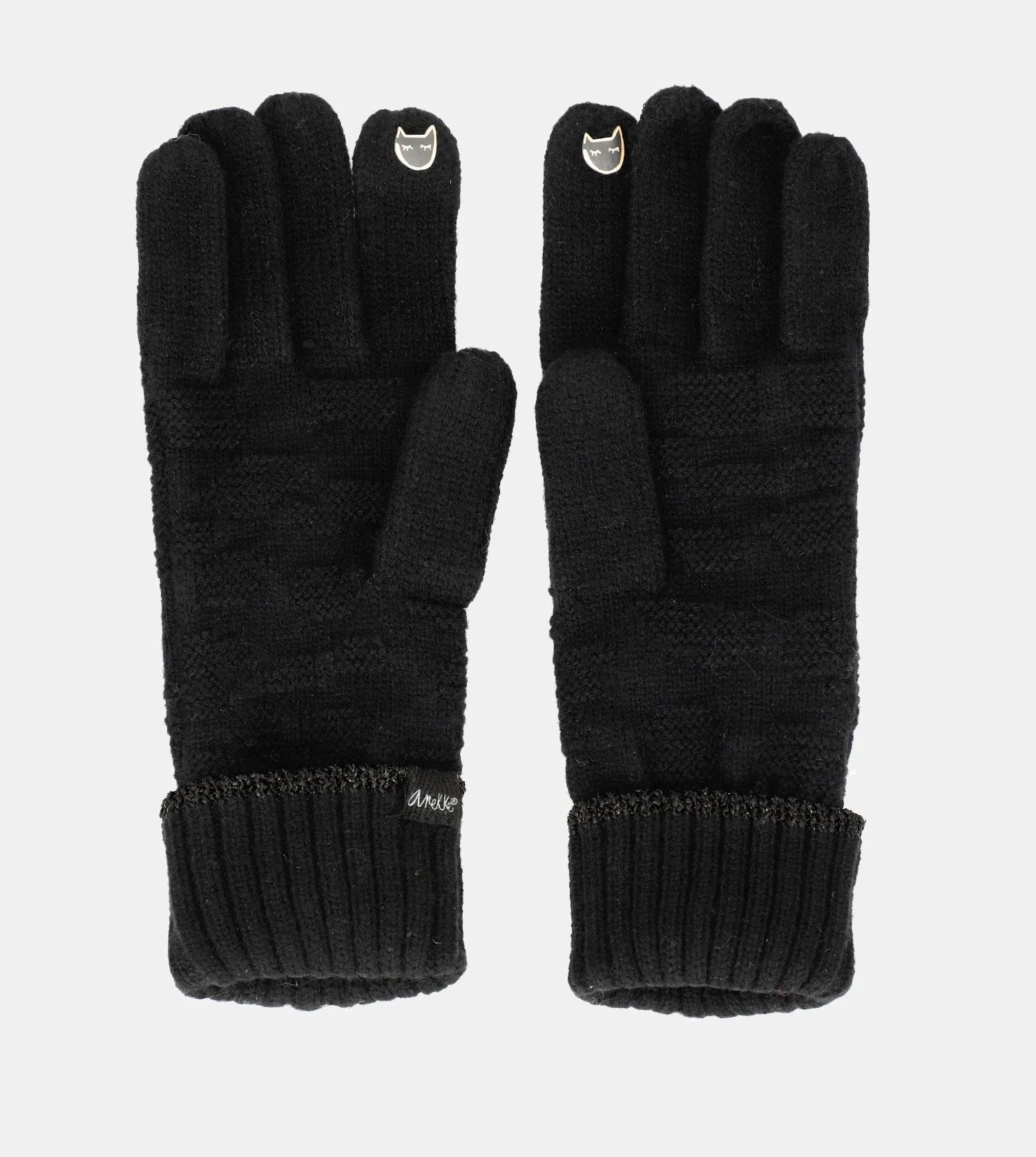 Guantes de punto negro - Image 2