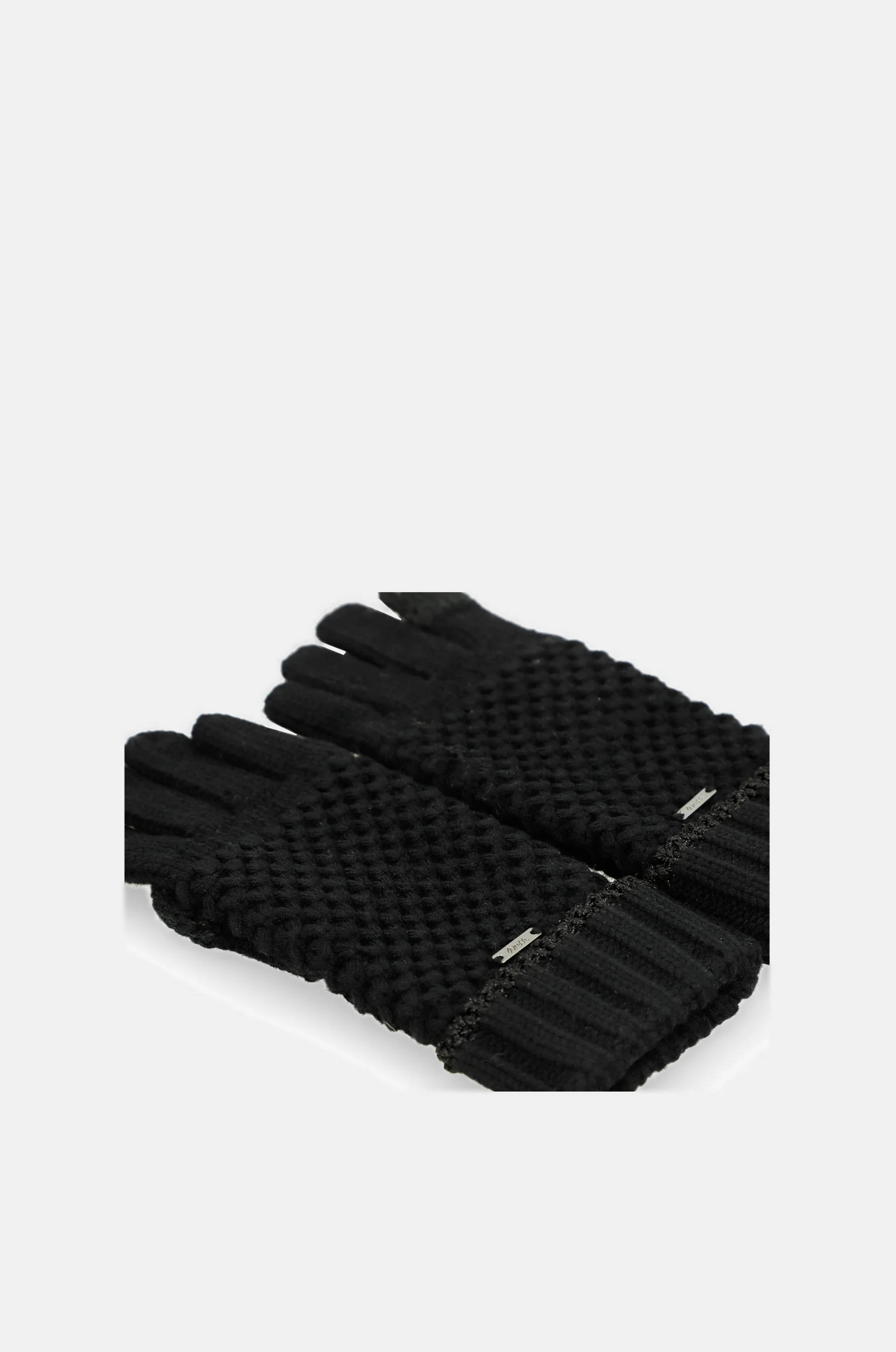 Guantes de punto negros - Image 3