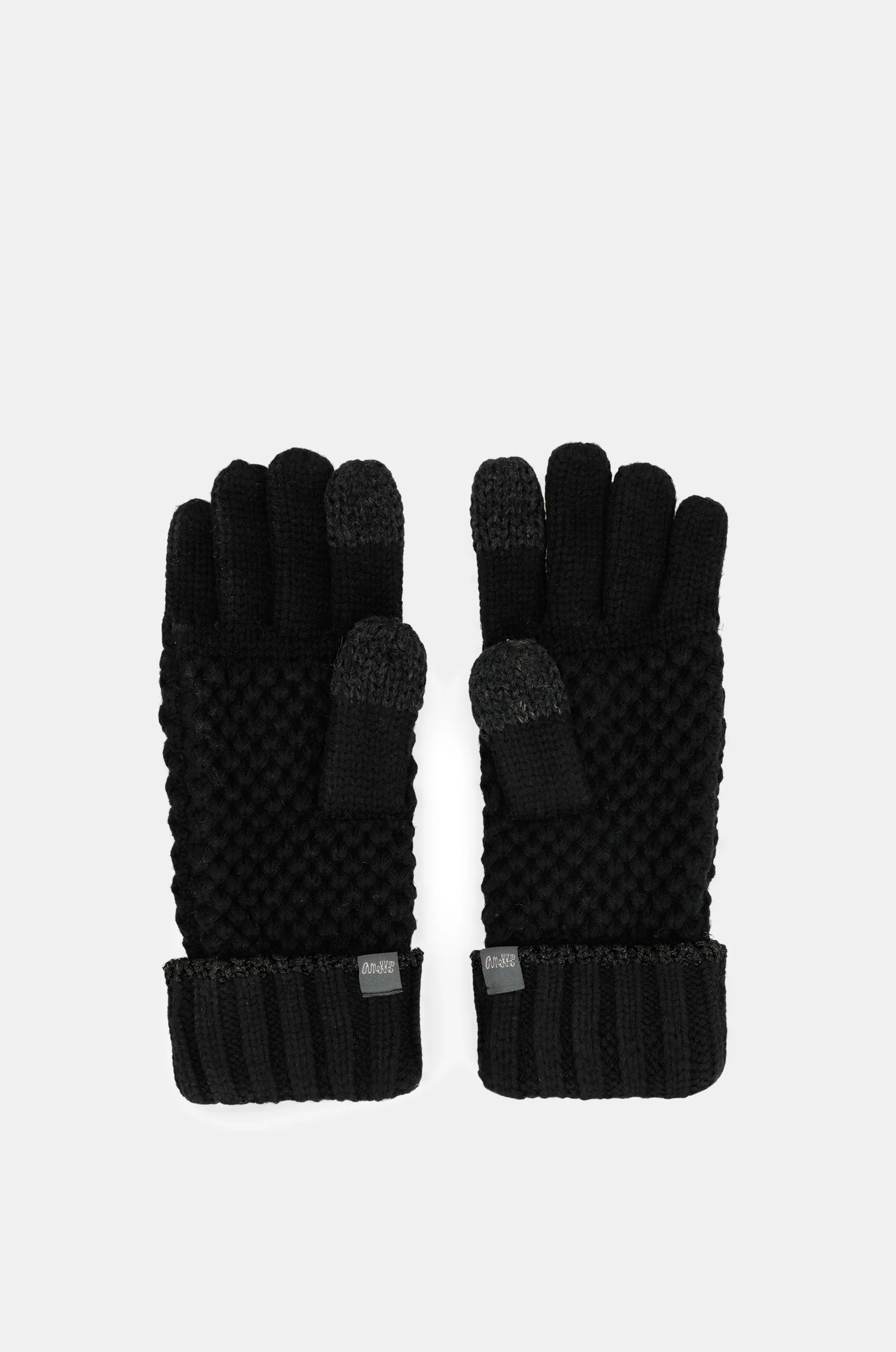 Guantes de punto negros - Image 5