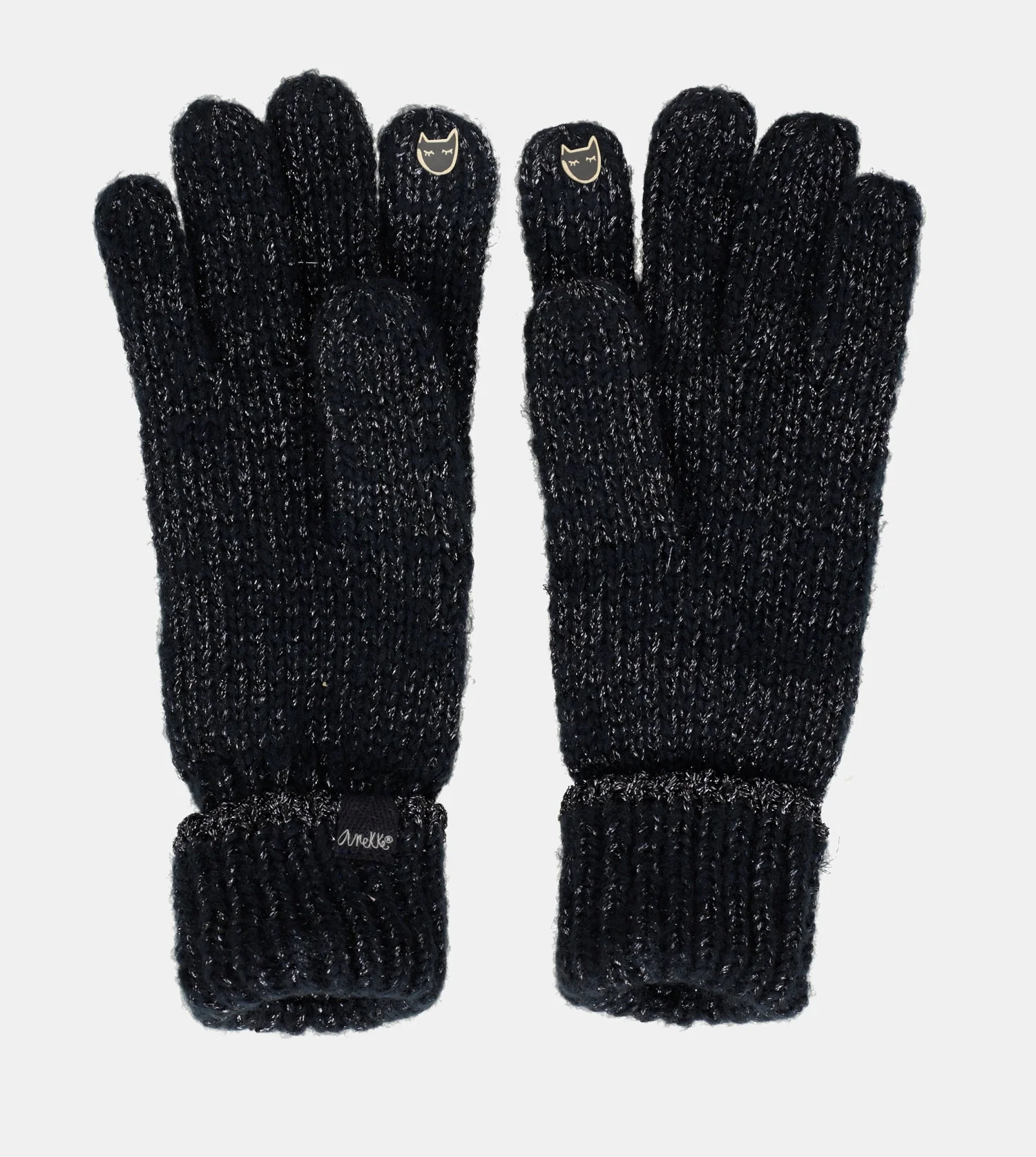 Guantes logomanía azul marino - Image 2