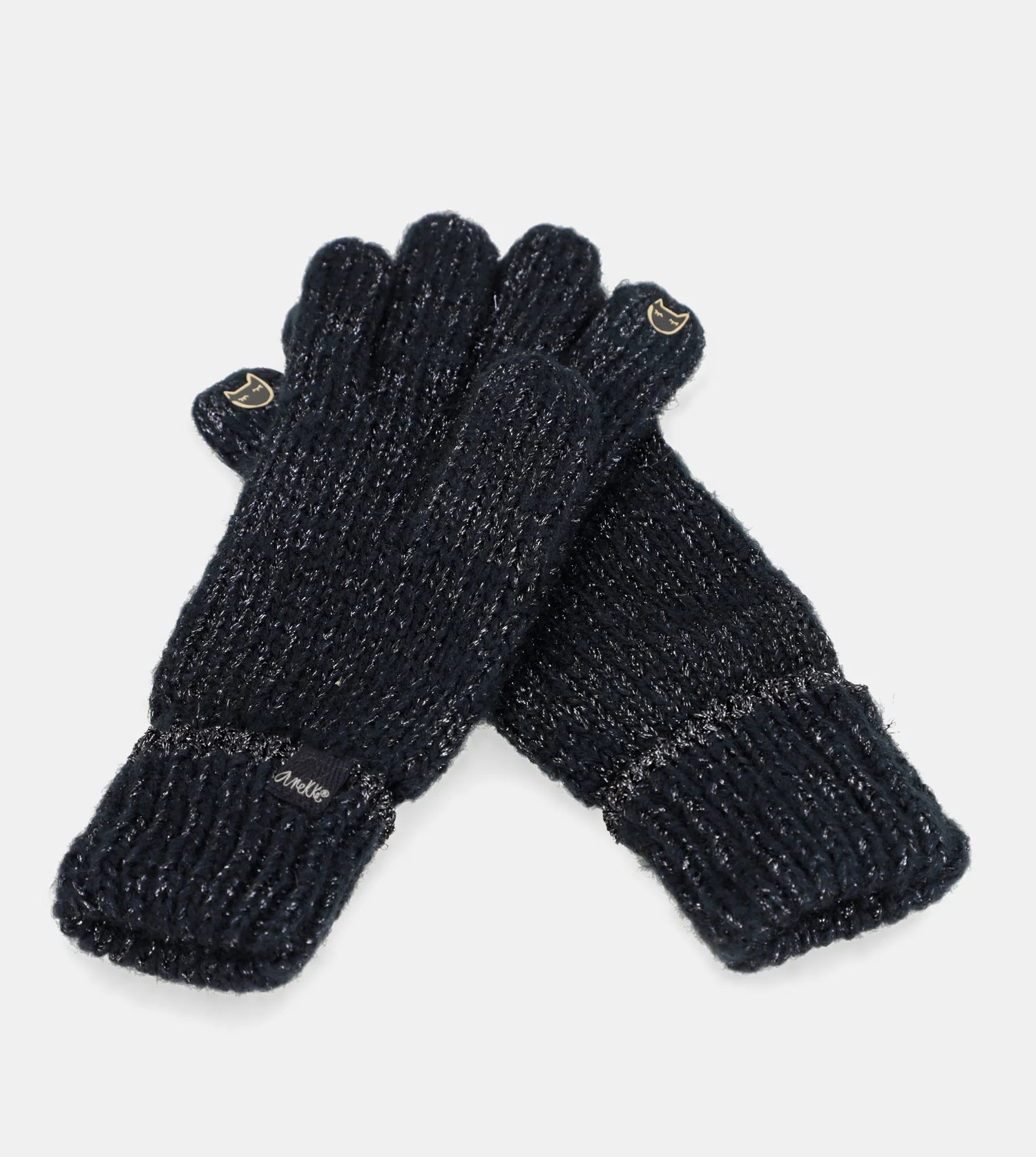 Guantes logomanía azul marino - Image 4