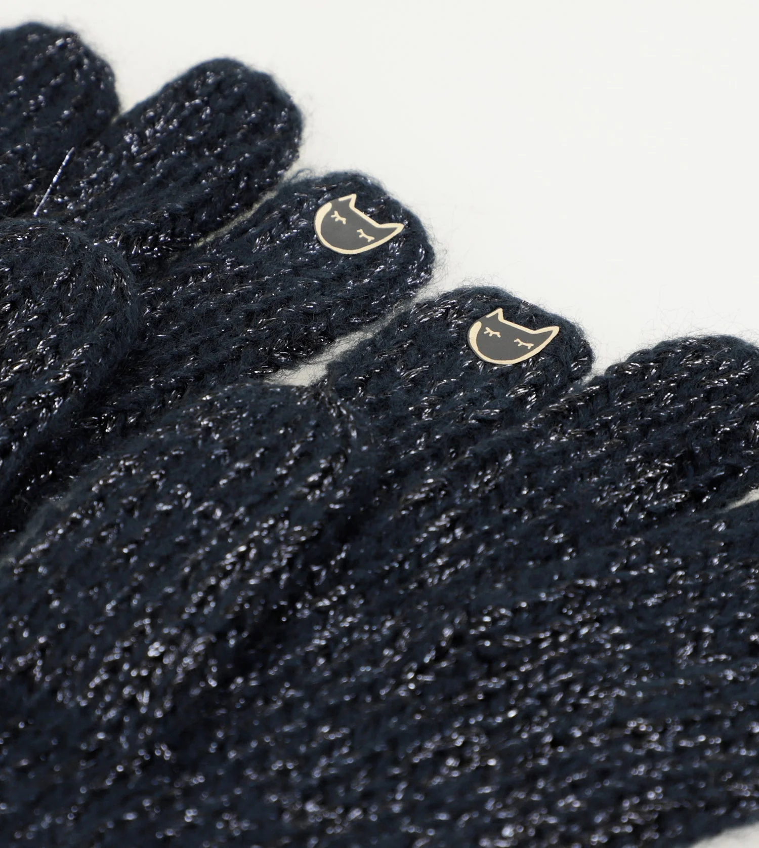 Guantes logomanía azul marino - Image 5