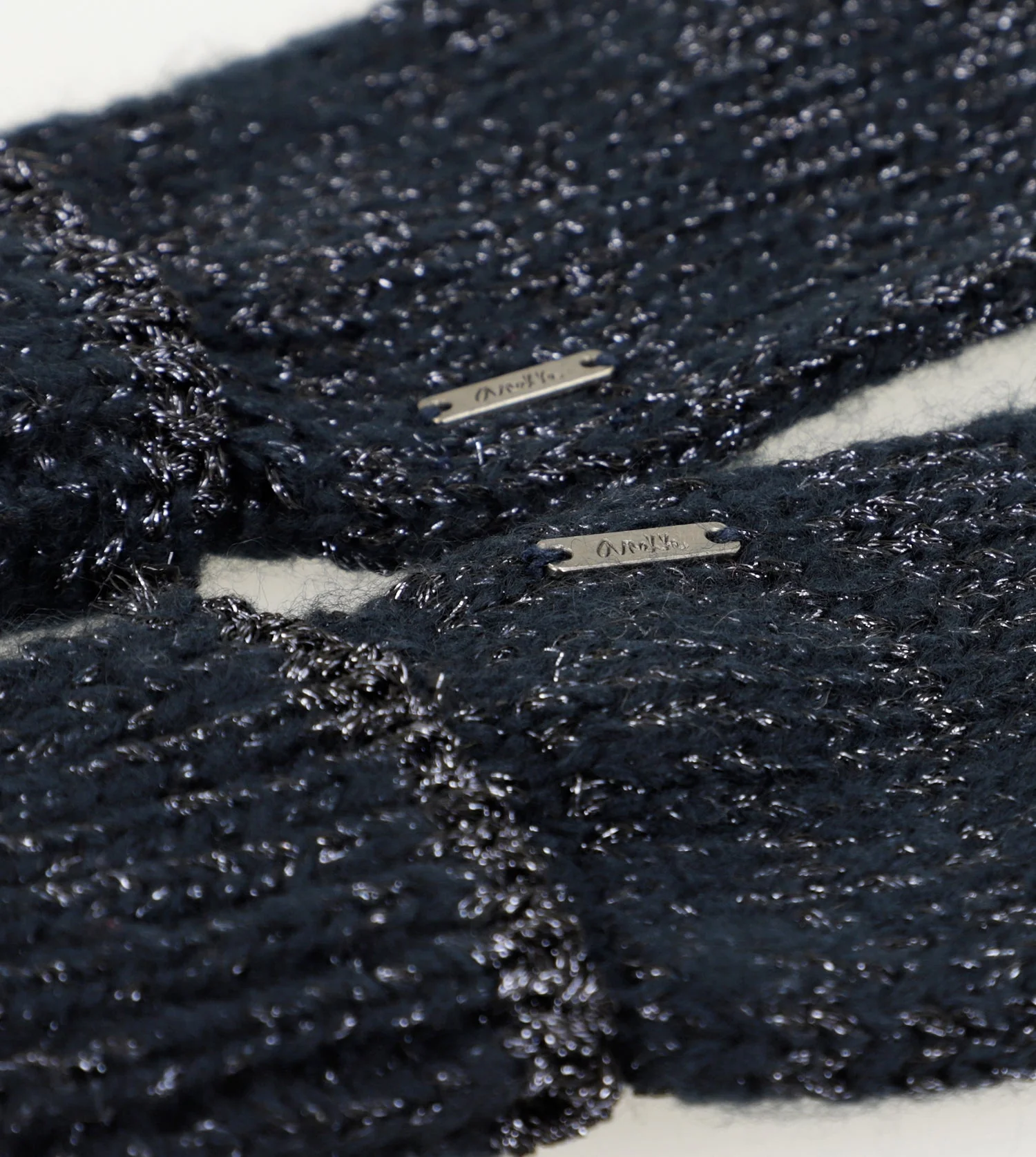Guantes logomanía azul marino - Image 6