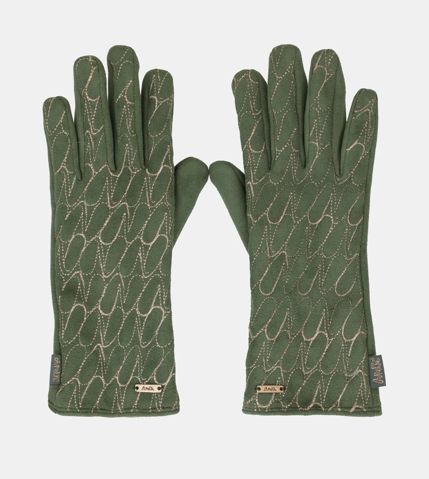 Guantes verde logo Anekke - Image 3