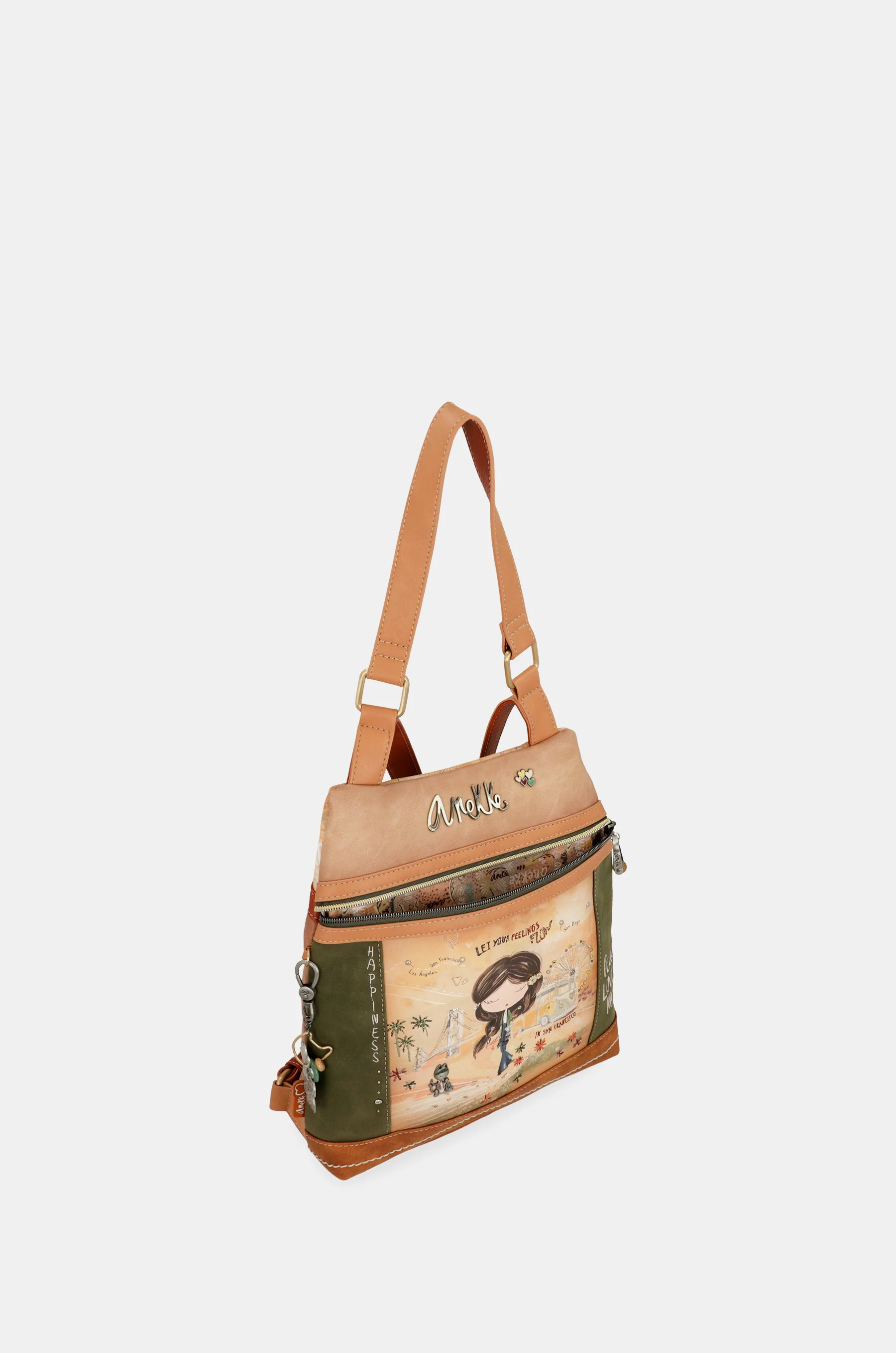 Mochila antirrobo Peace & Love Camel - Image 9