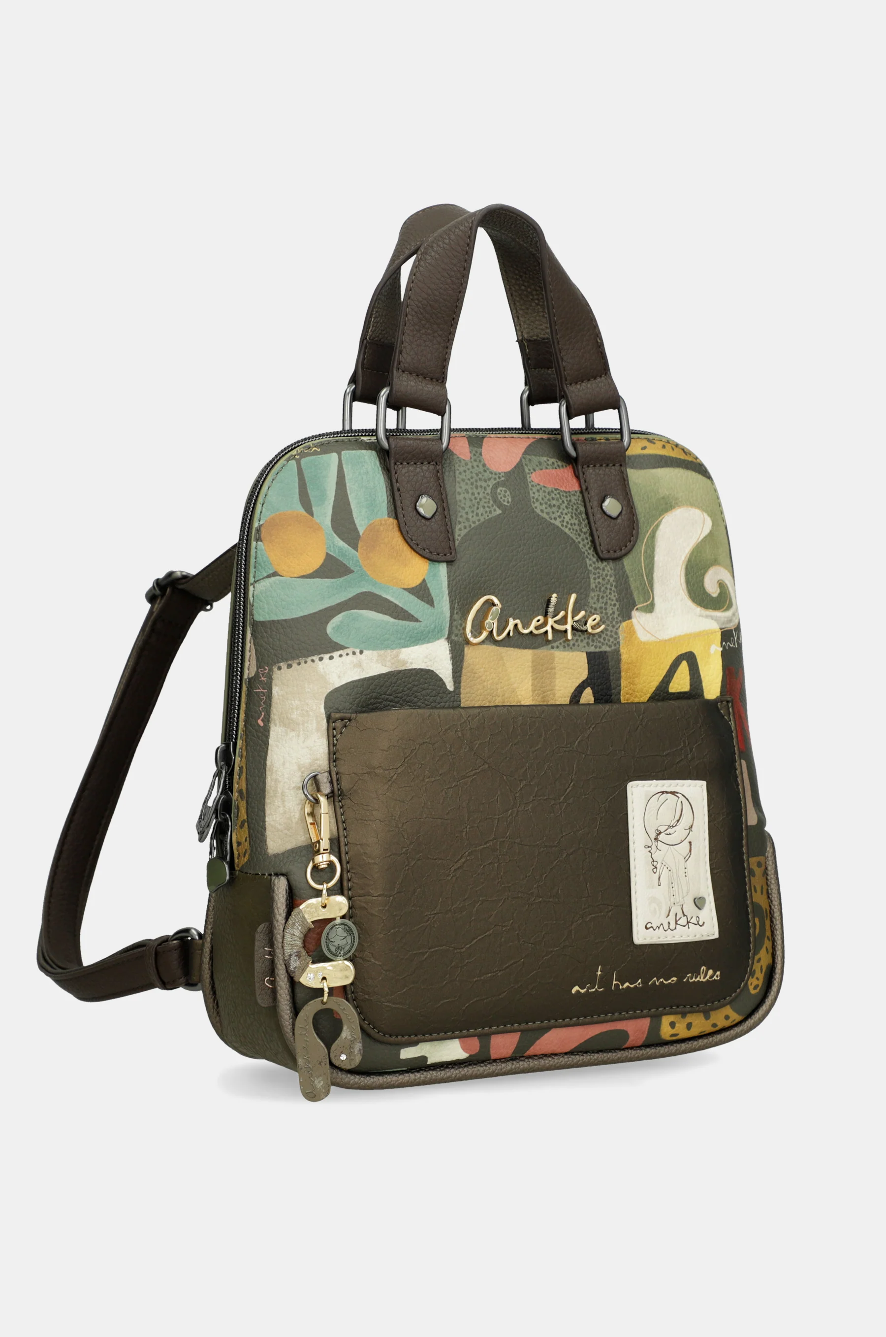 Mochila estampada con asa corta Amphora - Image 8