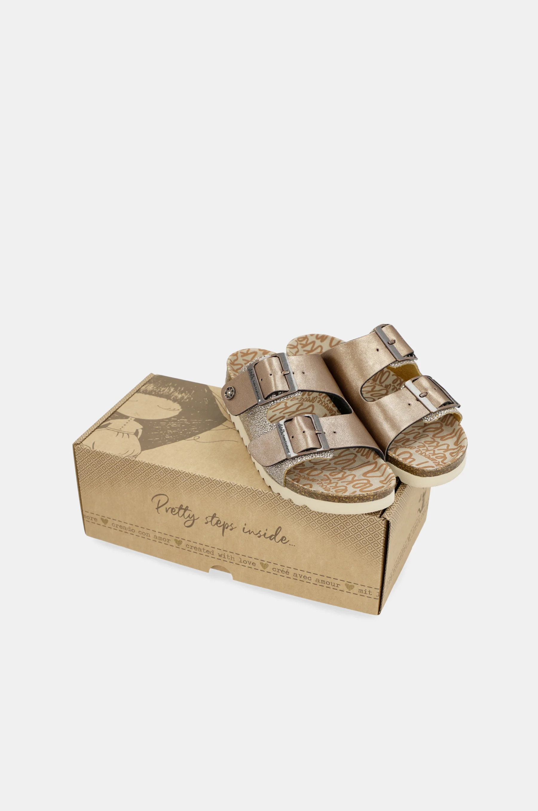 Sandalias bio de mujer bronce - Image 8